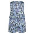 lascana bandeau-jumpsuit met paisleyprint blauw