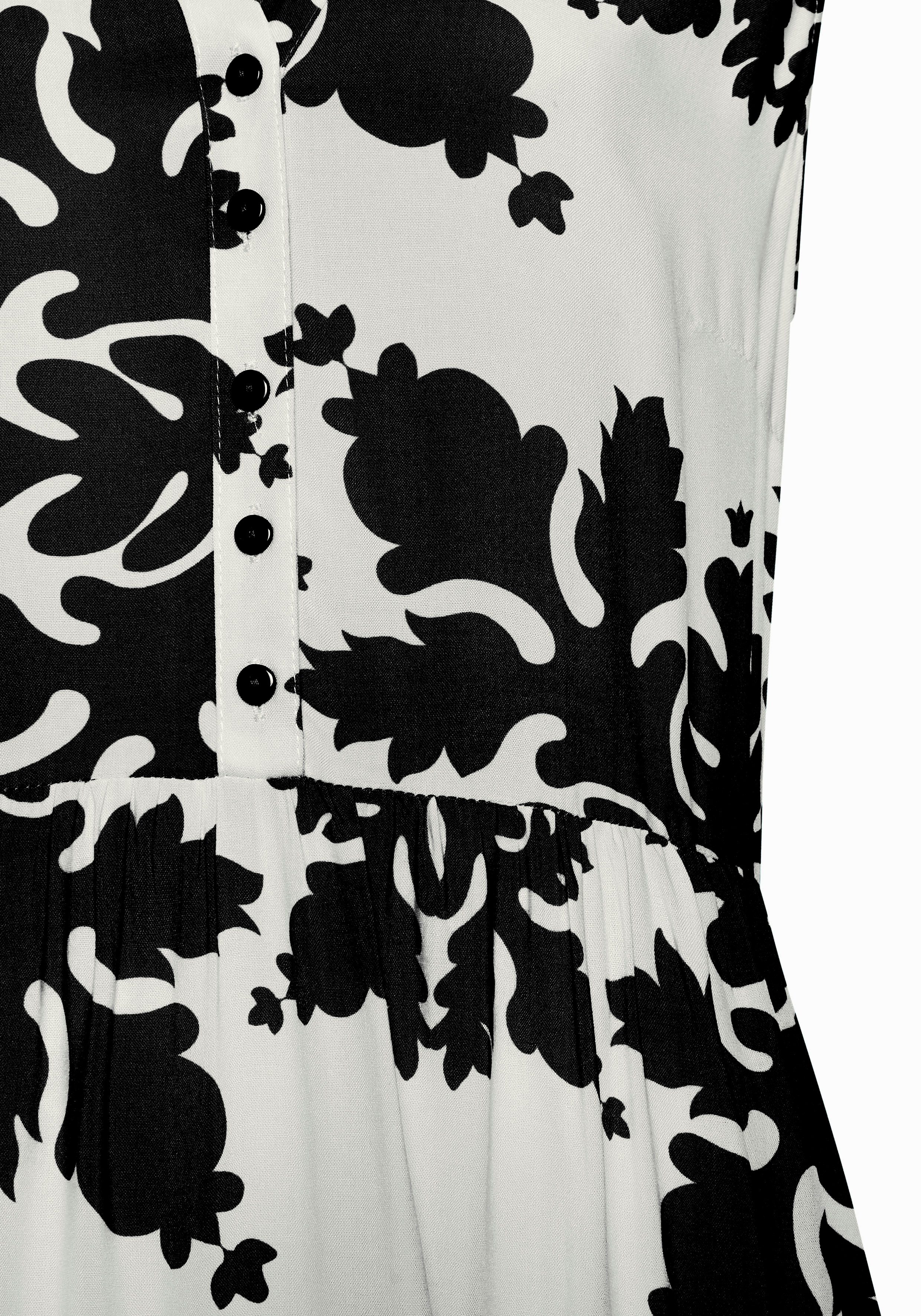 Vivance Maxi-jurk met volants, zomerjurk
