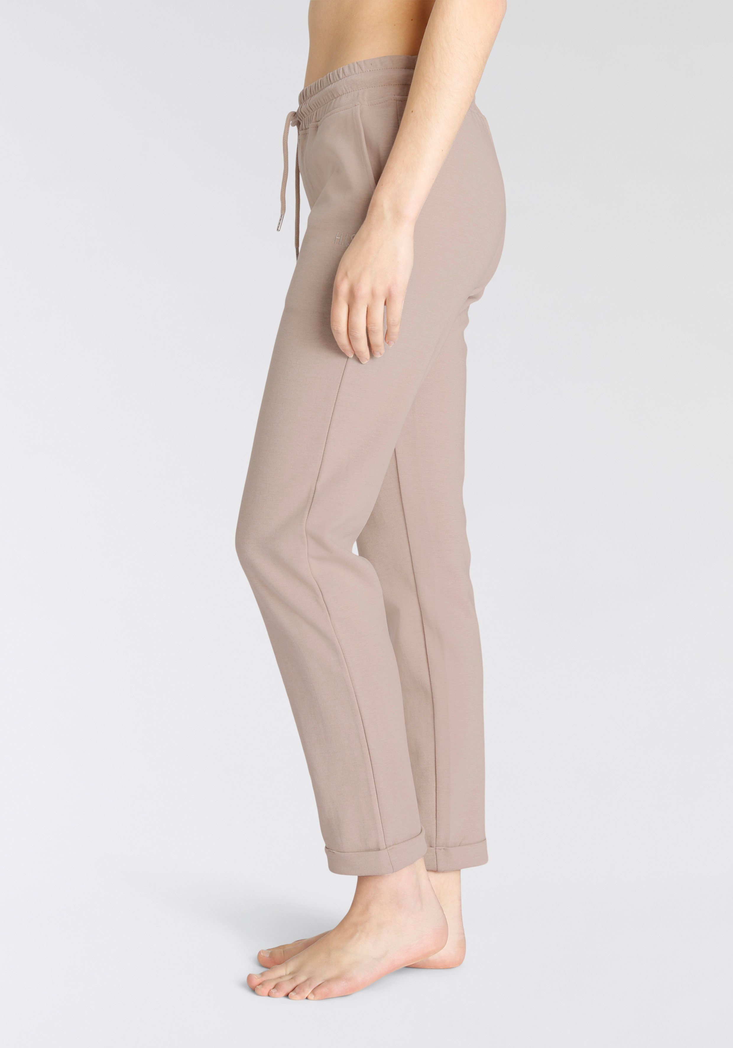 H.I.S Sweatbroek / relaxbroek / sweatbroek Slipbroek met kleine omslag aan de zoom, loungewear