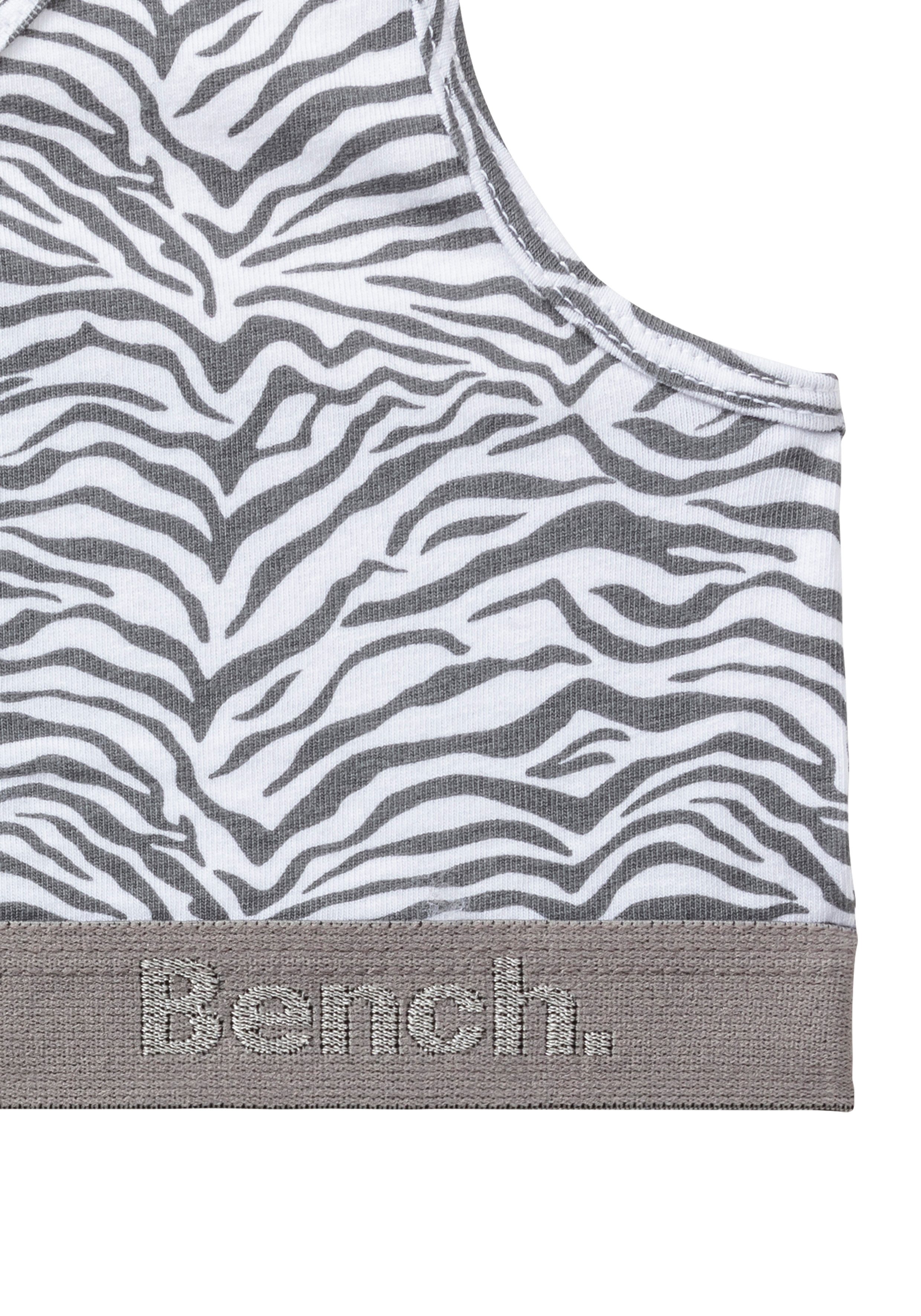 Bench. Set: Bustier met tonig zebrapatroon (4-delig, Met hipster)