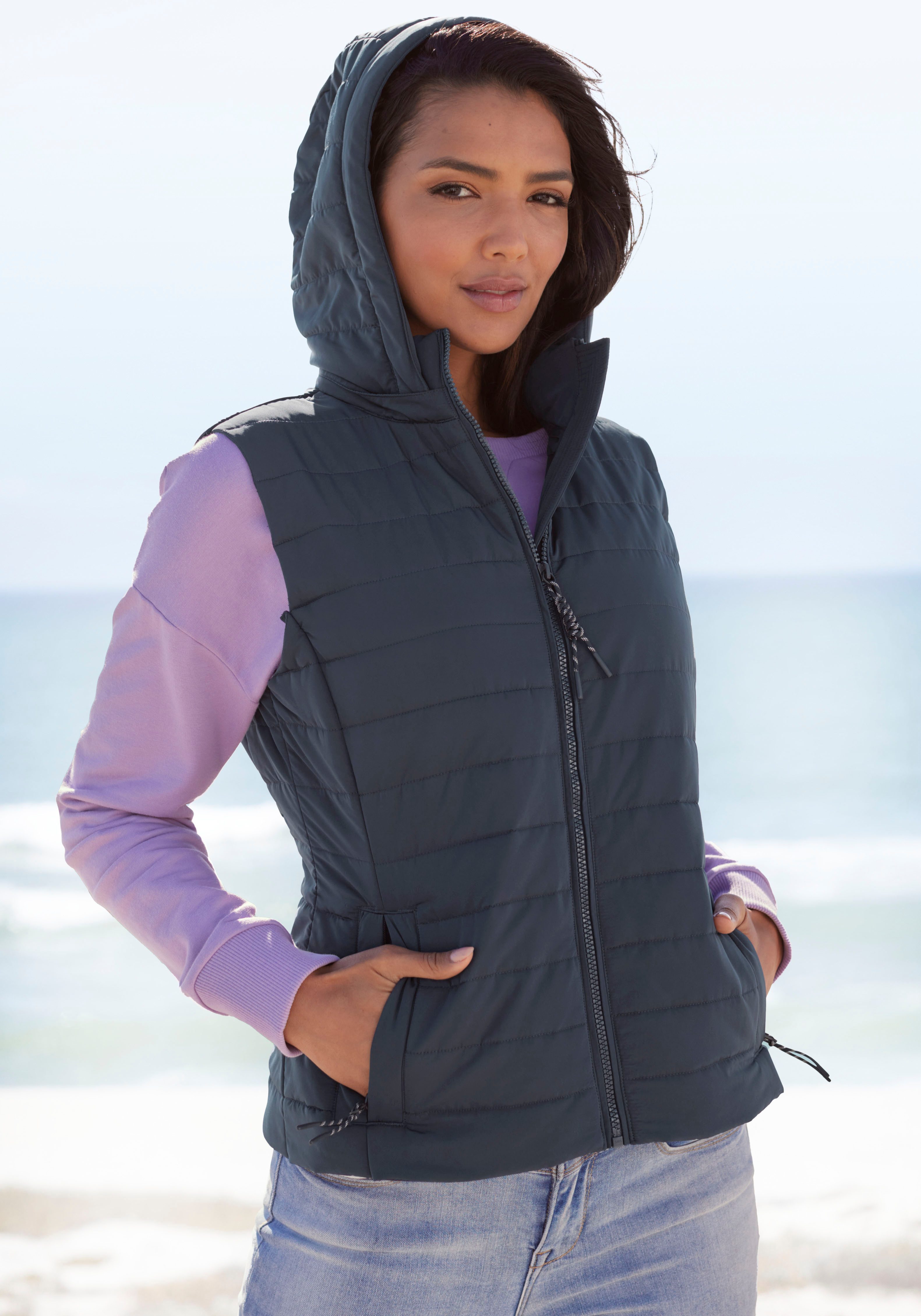 Elbsand Bodywarmer met afneembare capuchon