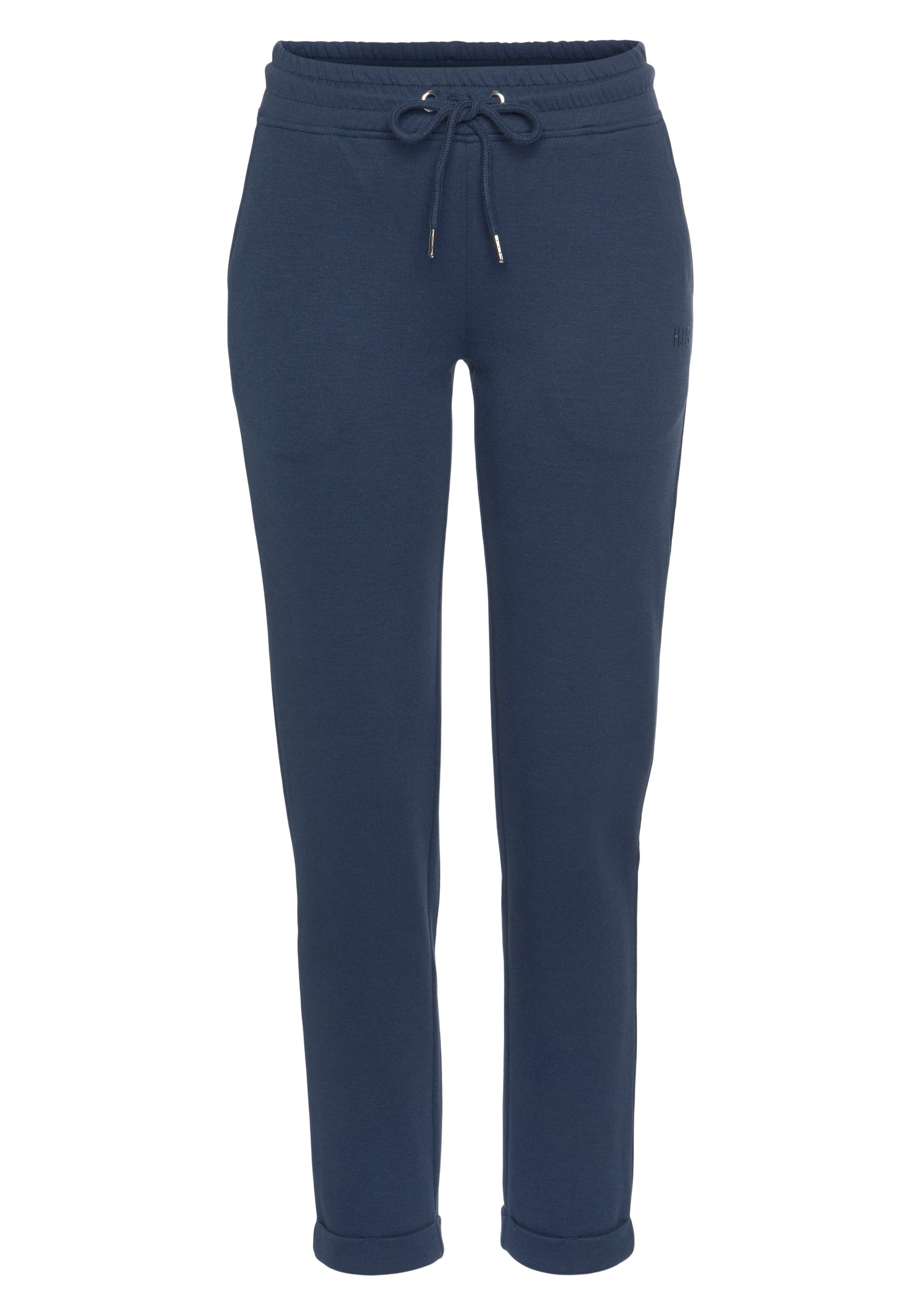 H.I.S Sweatbroek / relaxbroek / sweatbroek Slipbroek met kleine omslag aan de zoom, loungewear
