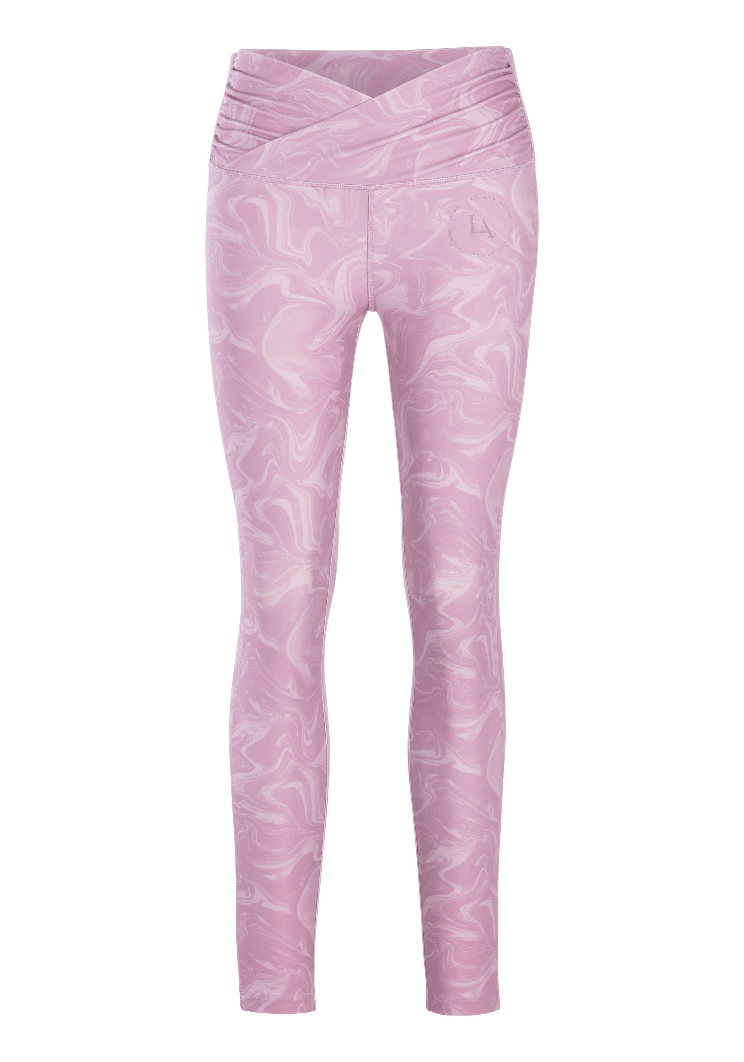 active by Lascana Functionele legging -Sportleggings Sportleggings met allover print