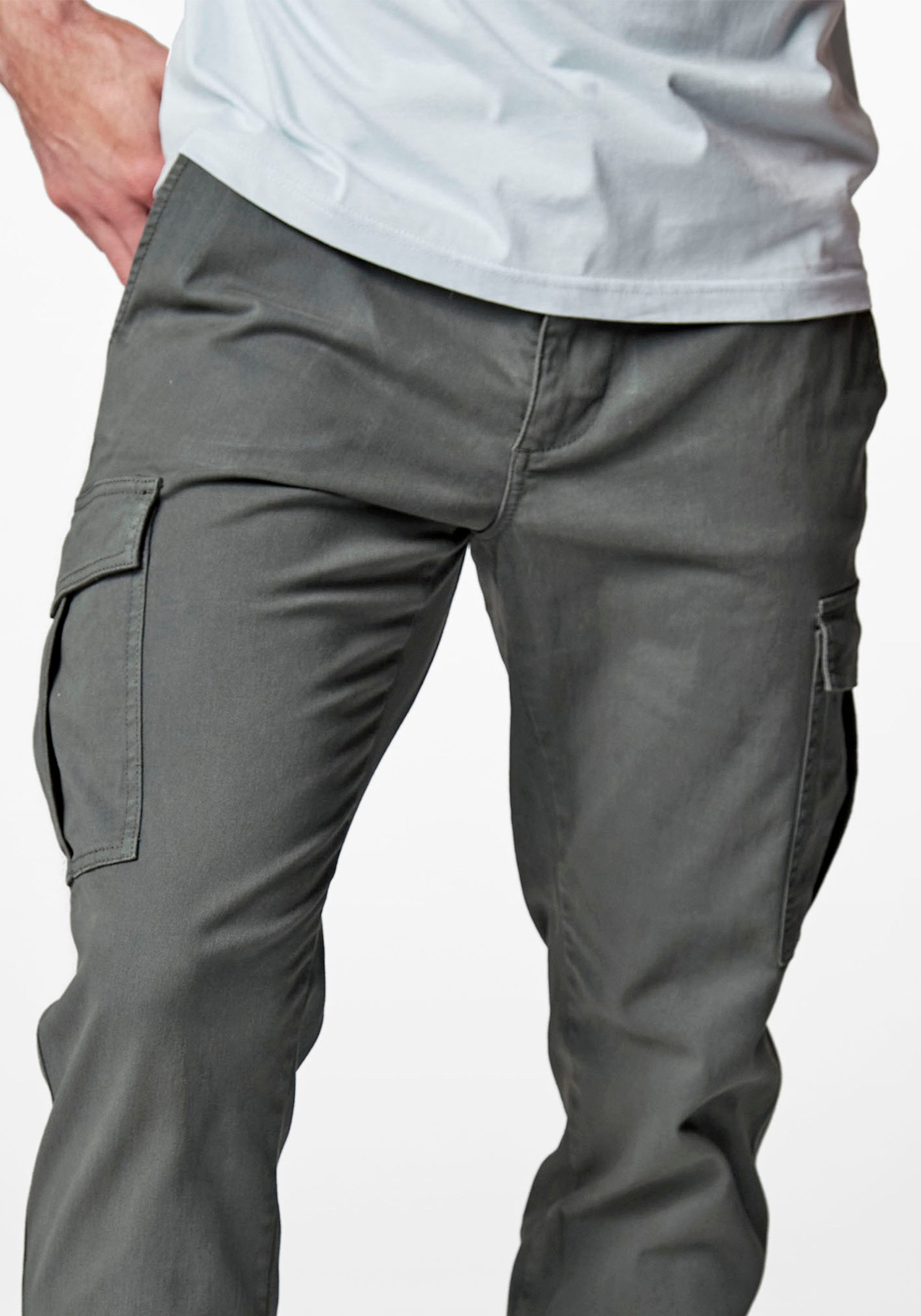 AUTHENTIC LE JOGGER Cargobroek met normale taillehoogte van elastische katoenkwaliteit