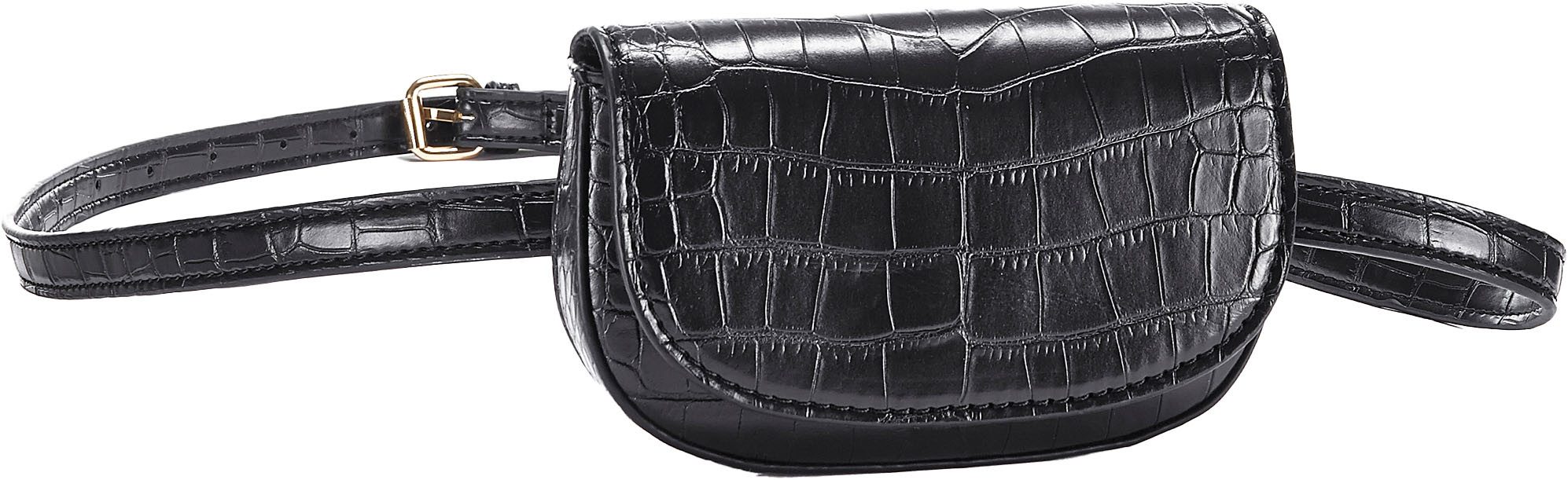 Lascana Buiktasje Heuptasje in krokodillenlook, crossbody, borsttas, heuptas vegan