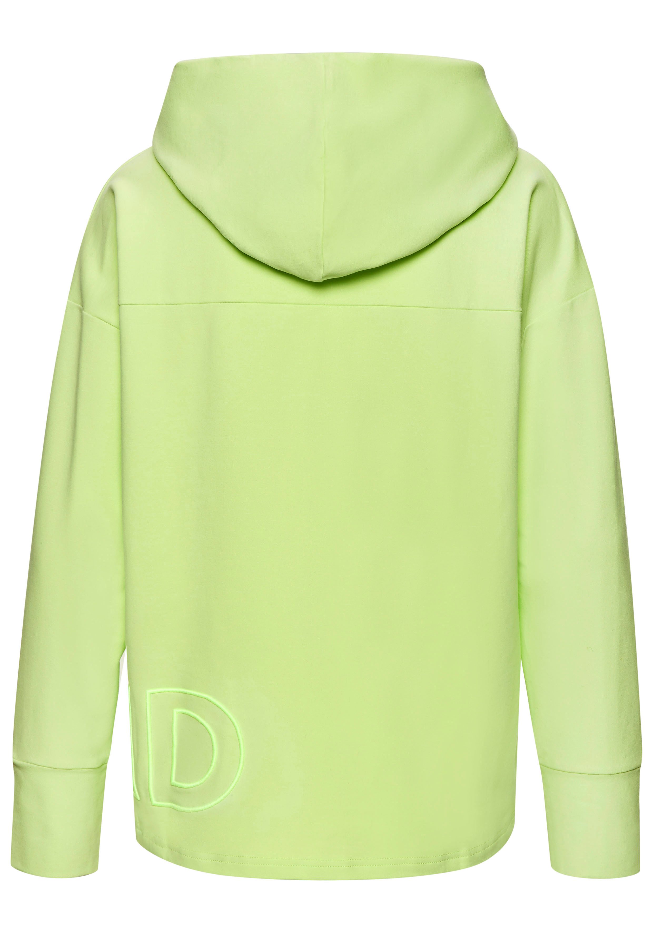 Elbsand Hoodie ELGIN met logo-borduurwerk, losse hoodie van elastische katoen