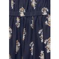 vivance gedessineerde jurk van geweven viscose blauw
