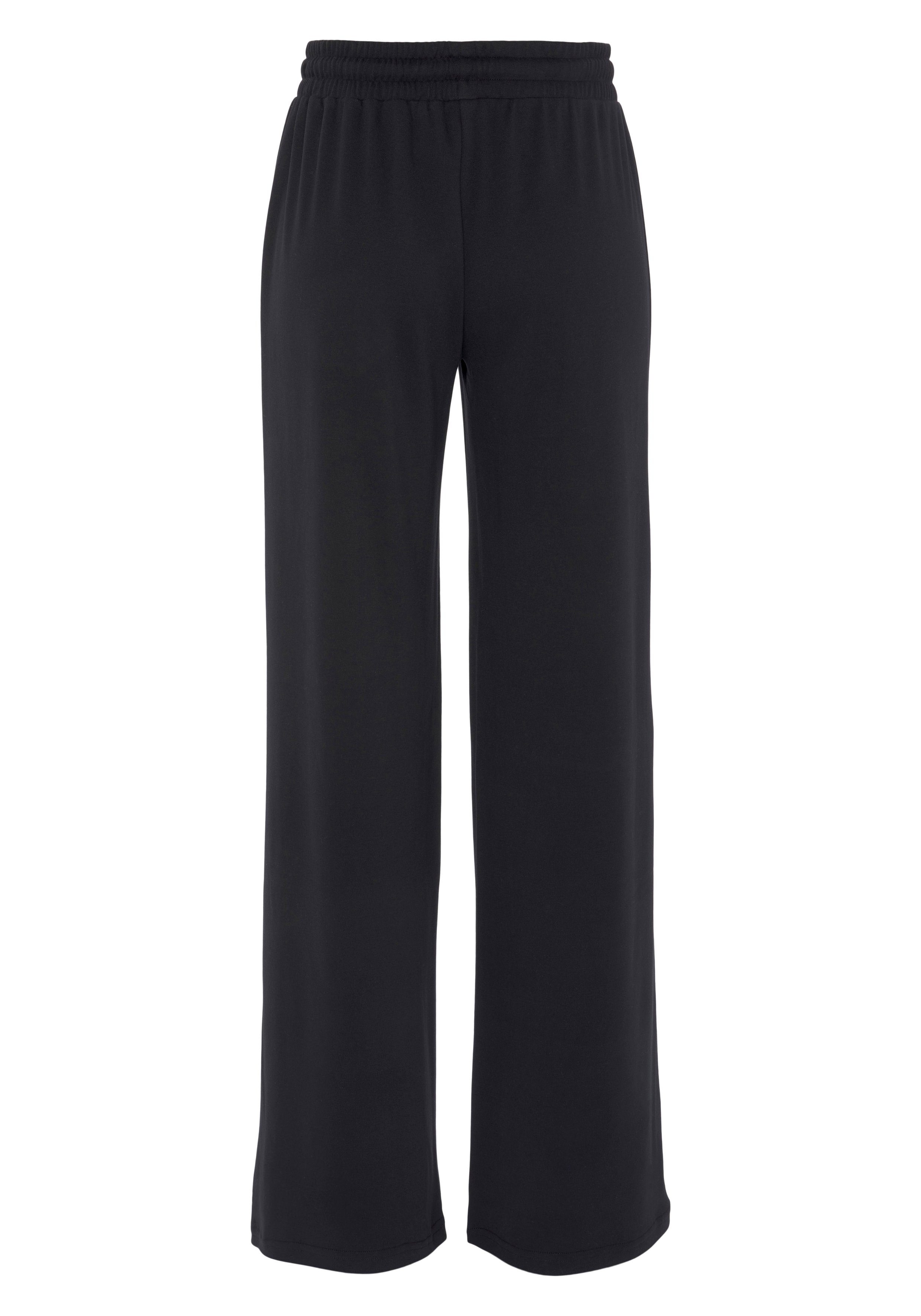 Lascana Sweatbroek -Loungebroek met uitlopende pijpen, loungewear