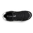 lascana sneakers met ultralichte chunky-zool in een leuke kleurencombinatie zwart