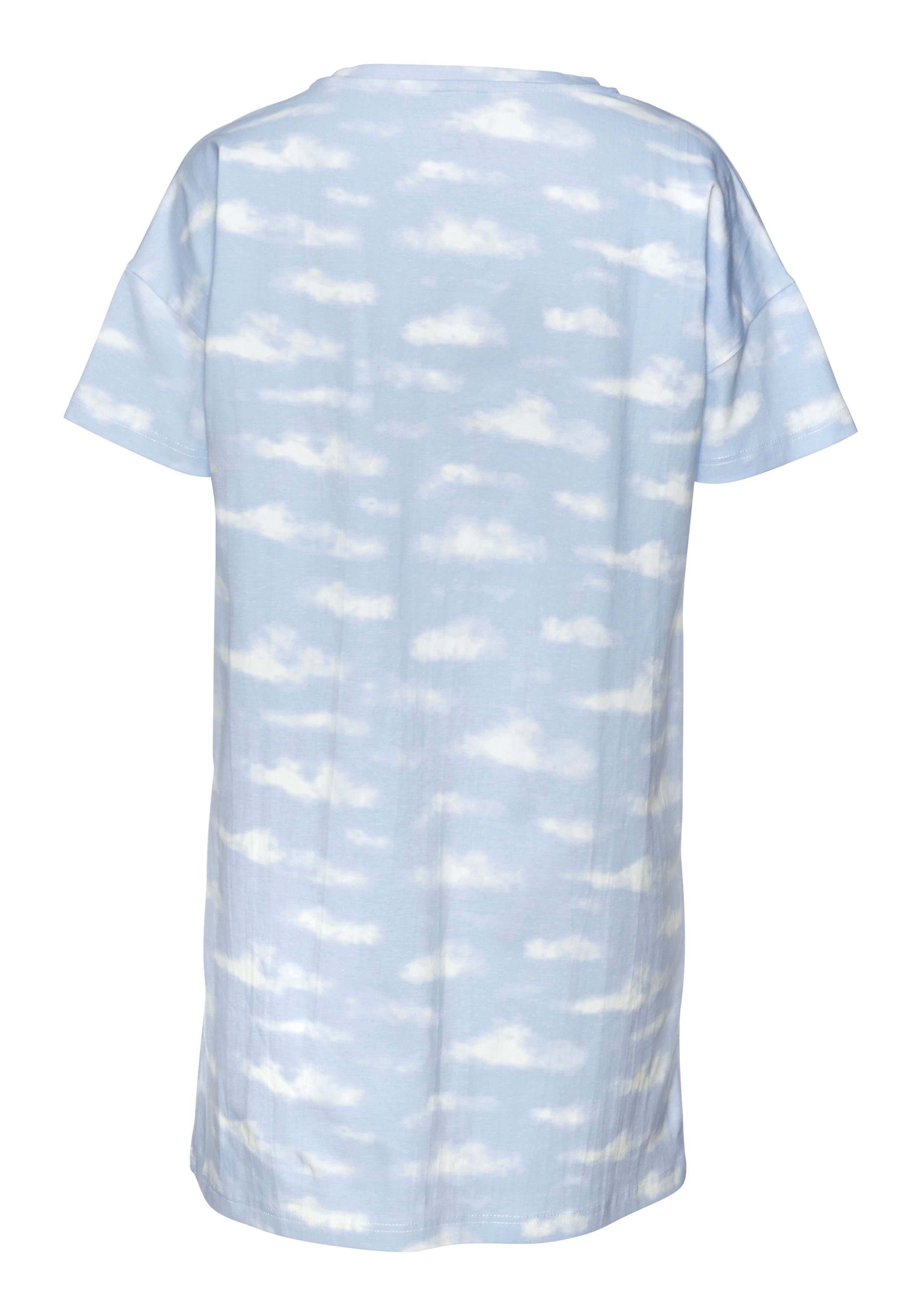 Vivance Dreams Nachthemd met wolkenmotief (Set van 2)
