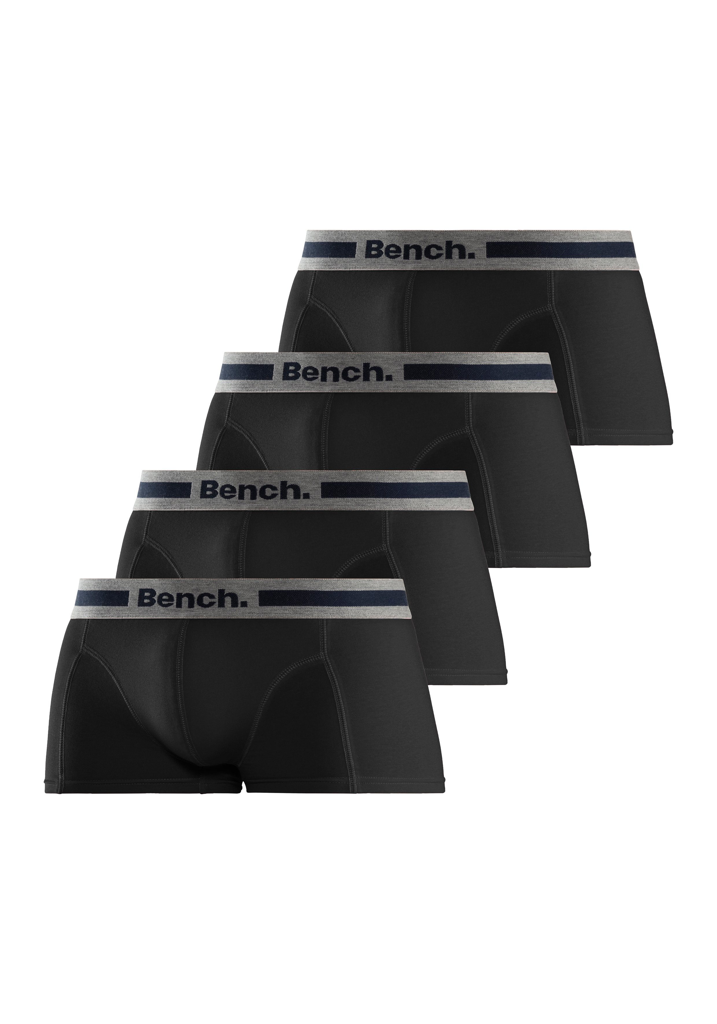 Bench. Hipster strak zittende boxershorts van katoenmix (set, 4 stuks)