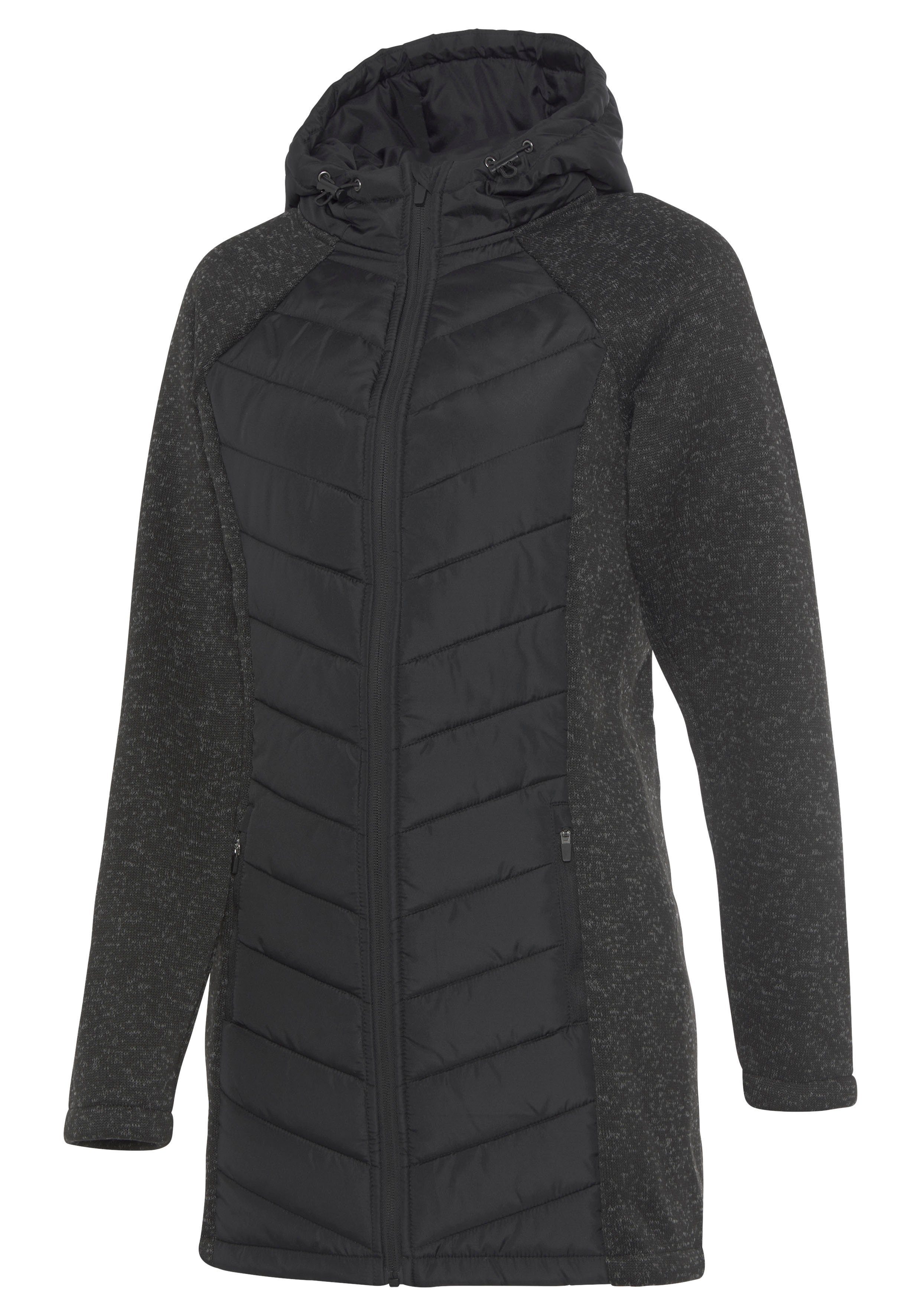 Vivance Gewatteerde jas met tricot-fleece-mouwen