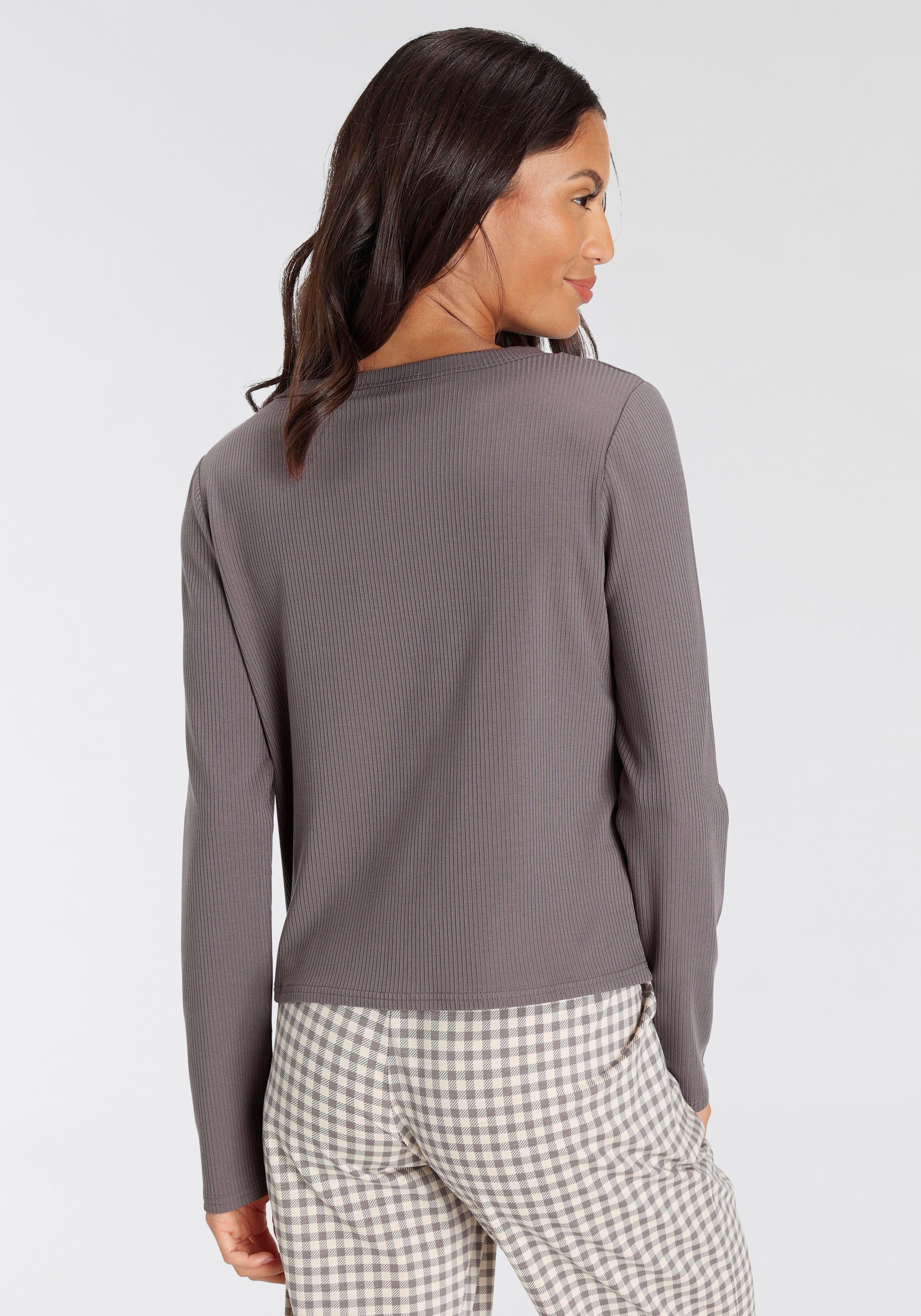 Triumph Cardigan Natural Spotlight Rib Cardigan ademend en temperatuurregulerend
