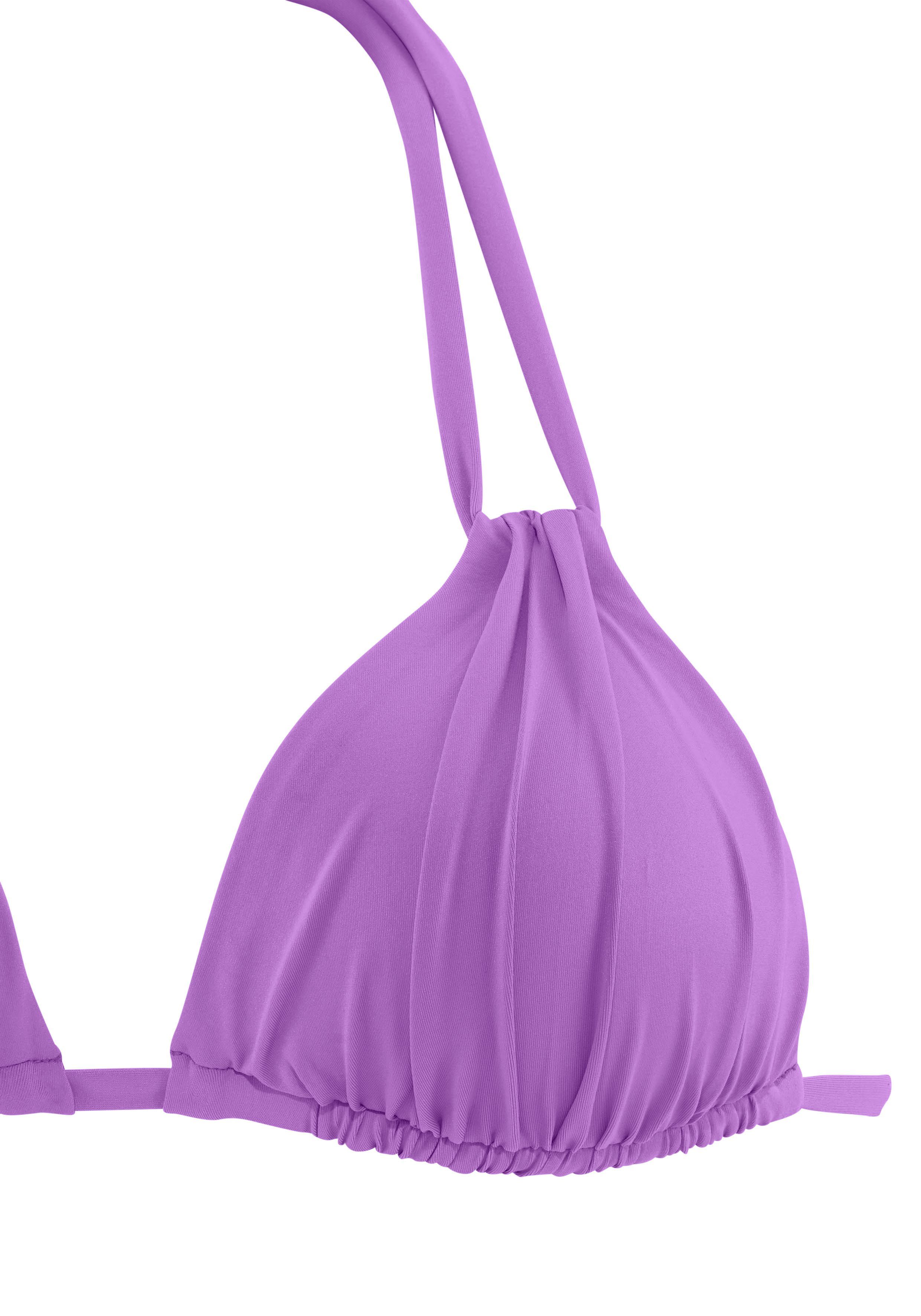 s.Oliver RED LABEL Beachwear Triangel-bikinitop Spain met plooi en dubbele bandjes