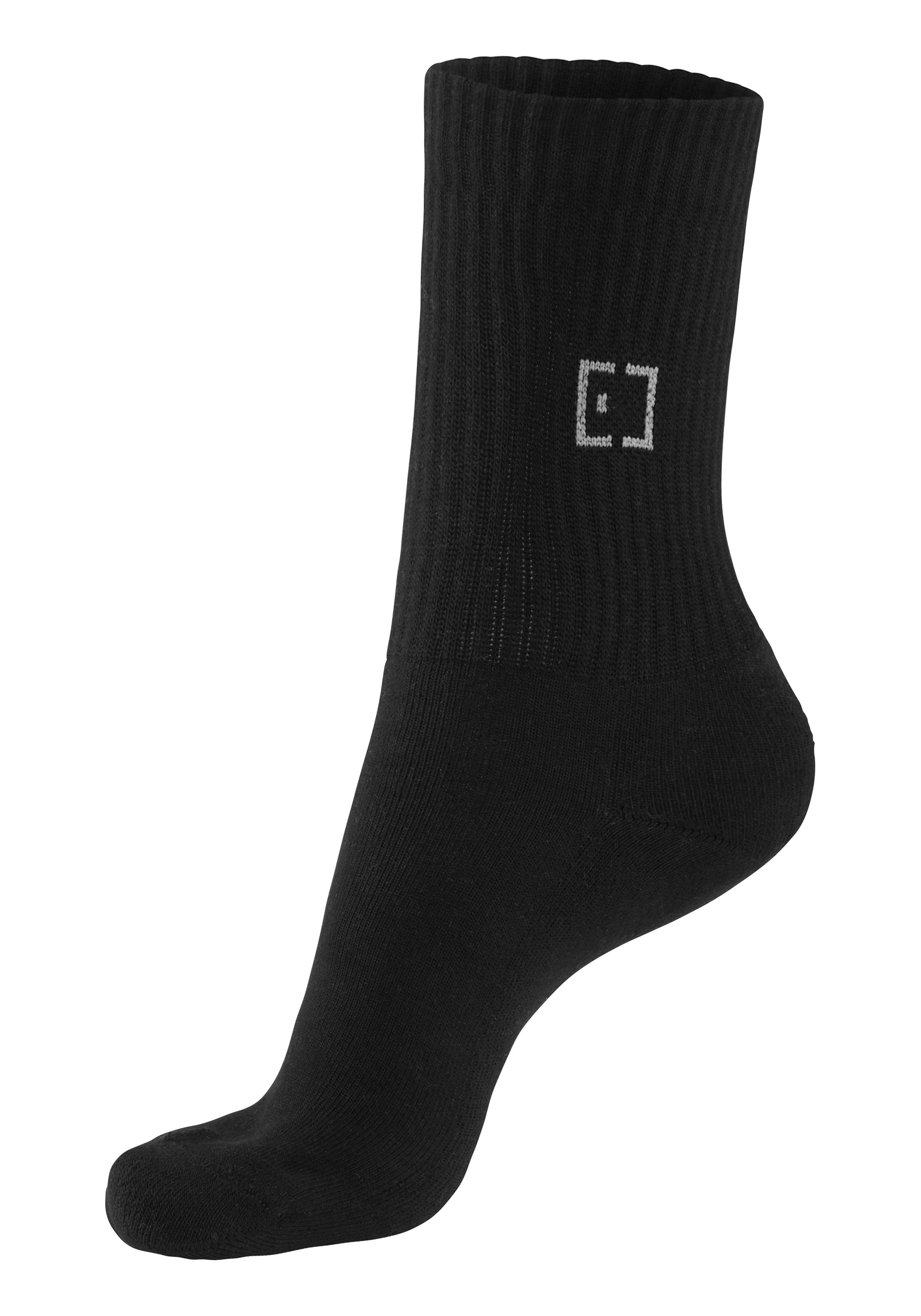 Elbsand Sokken met frotté en gebreid merklogo (set, 3 paar)