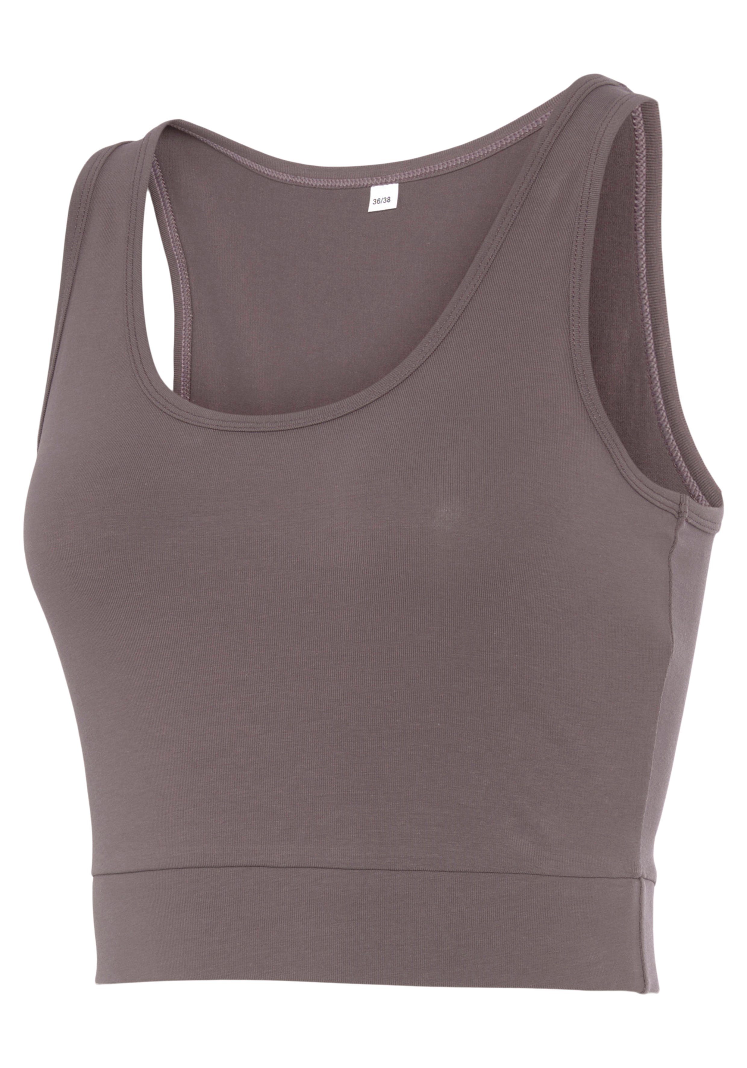 active by Lascana Sporttop Crop-top met brede bandjes