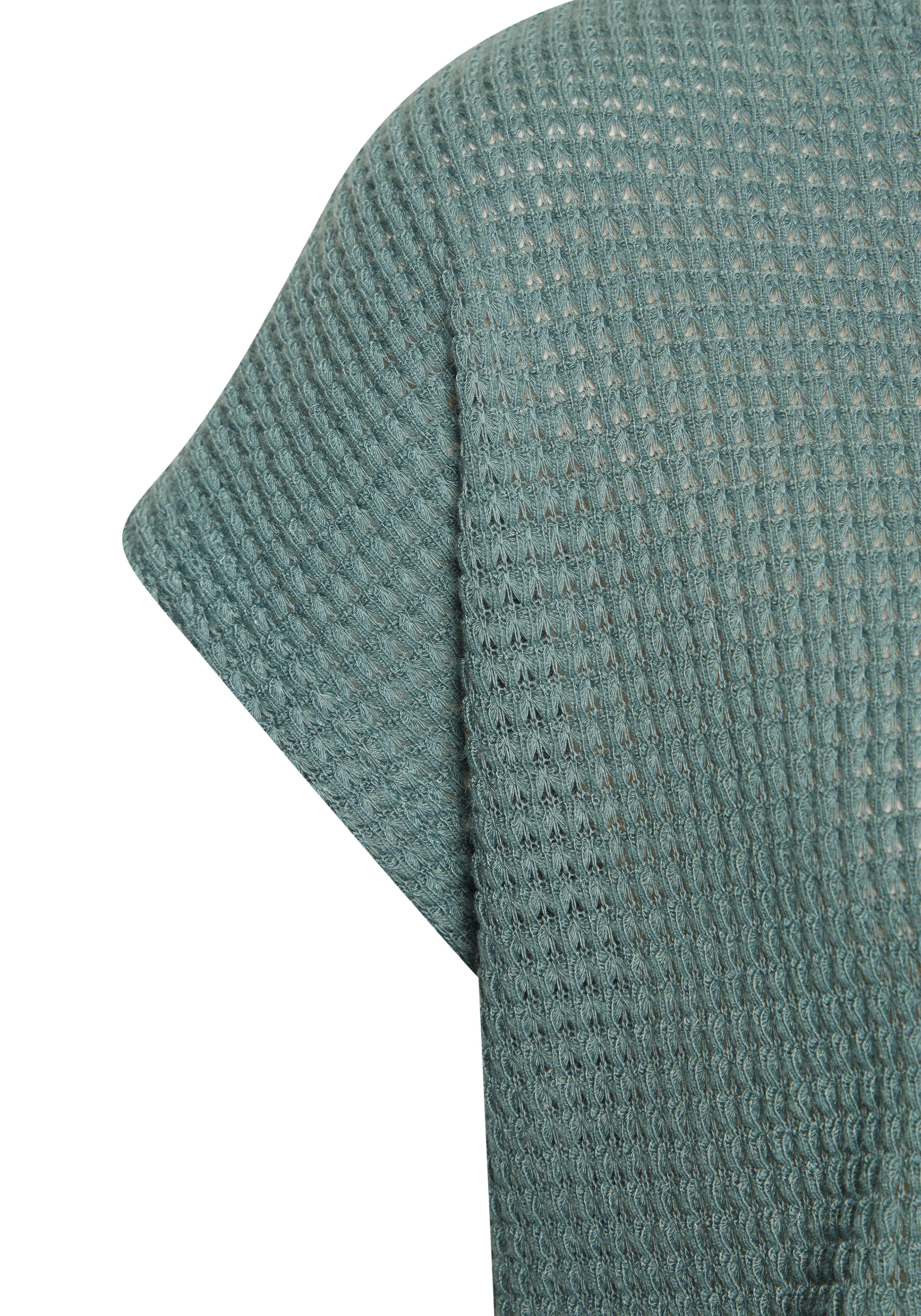 Vivance Shirt met korte mouwen Met modieuze wafelstructuur van kreukvrije breikwaliteit