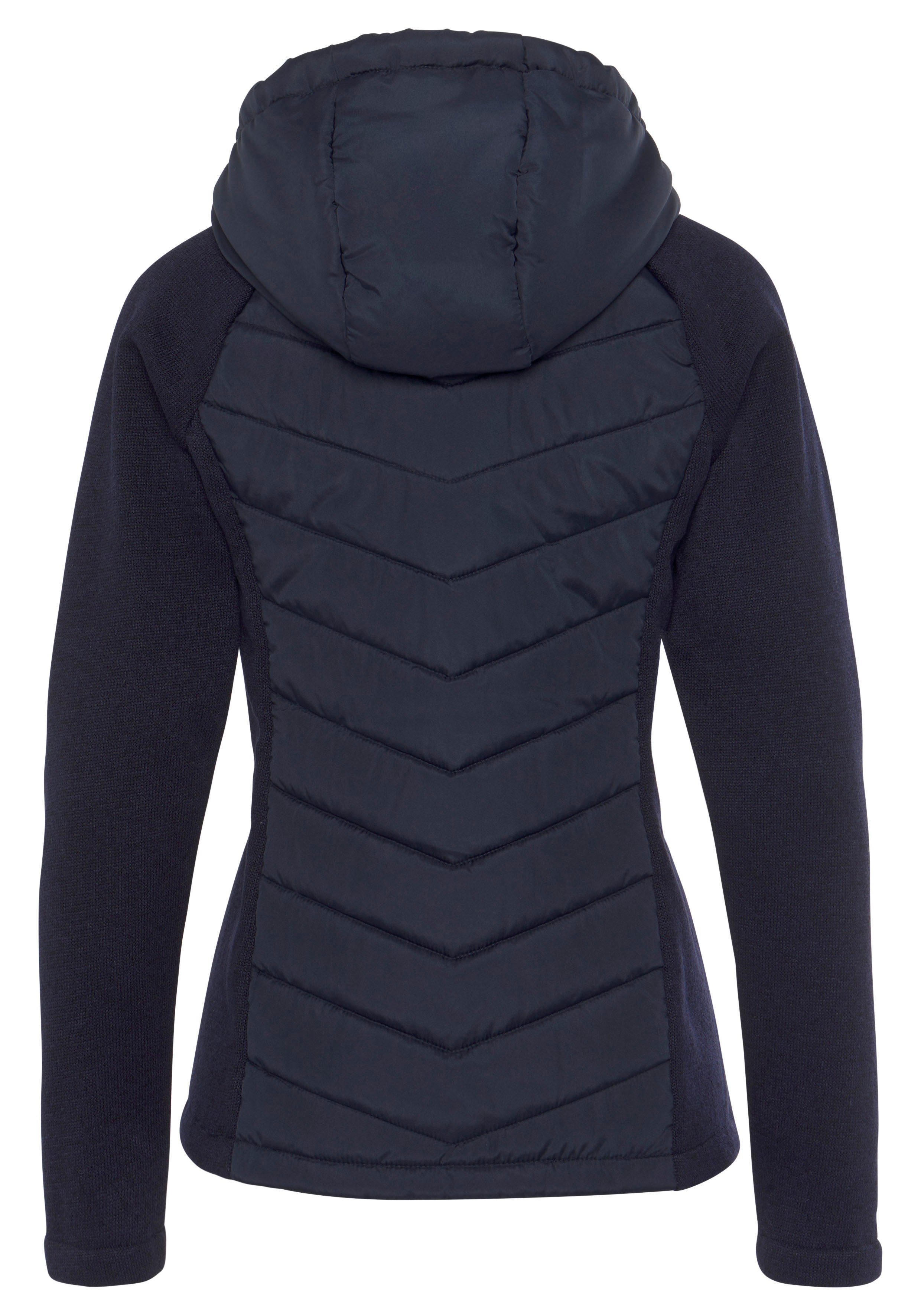 Vivance Gewatteerde jas met tricot-fleece-mouwen