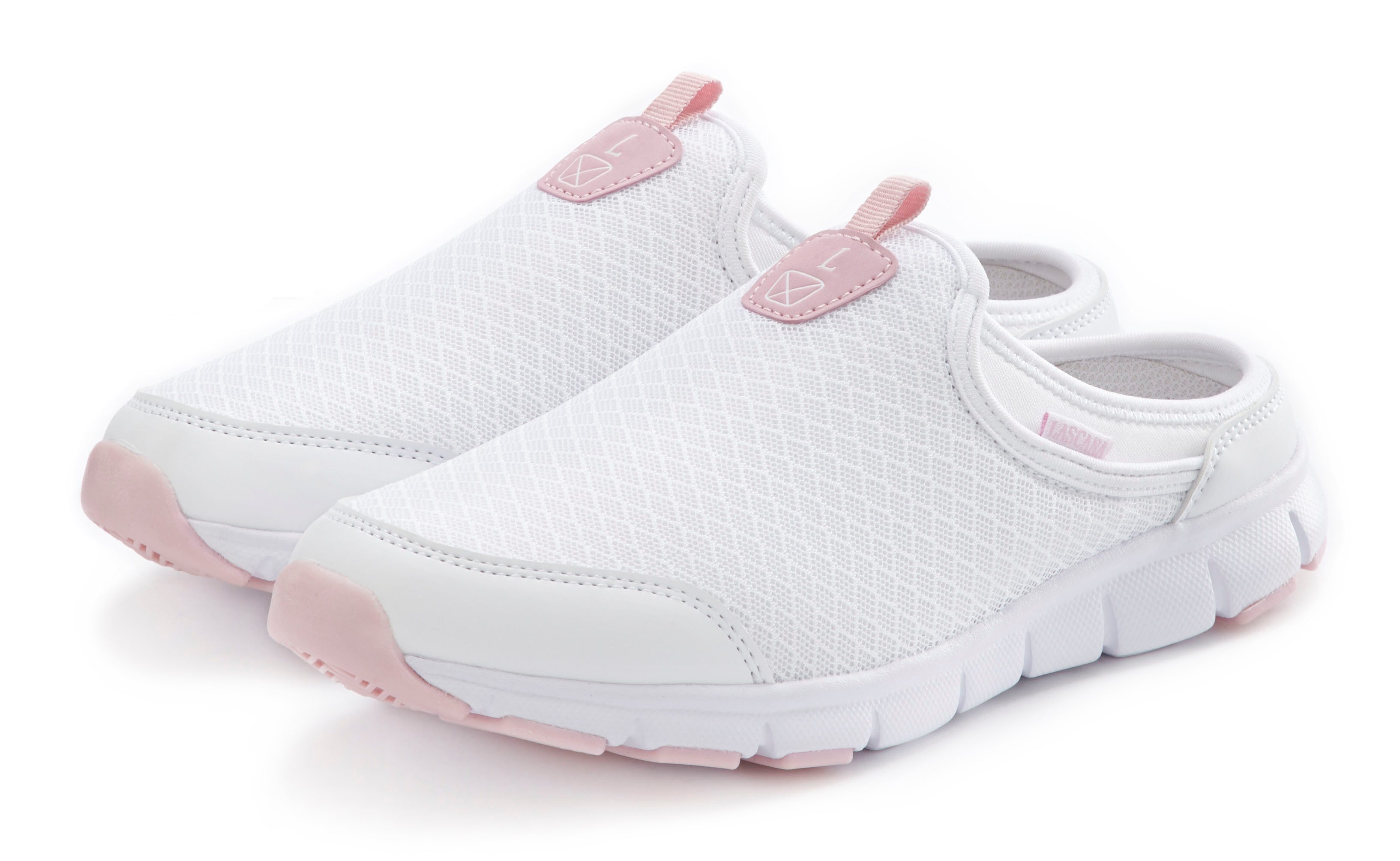 Lascana Slip-on sneakers Halfschoen, vrijetijdsschoen, sabot, clogs van licht mesh-materiaal.