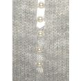 lascana trui met v-hals met sierkraaltjes achter grijs
