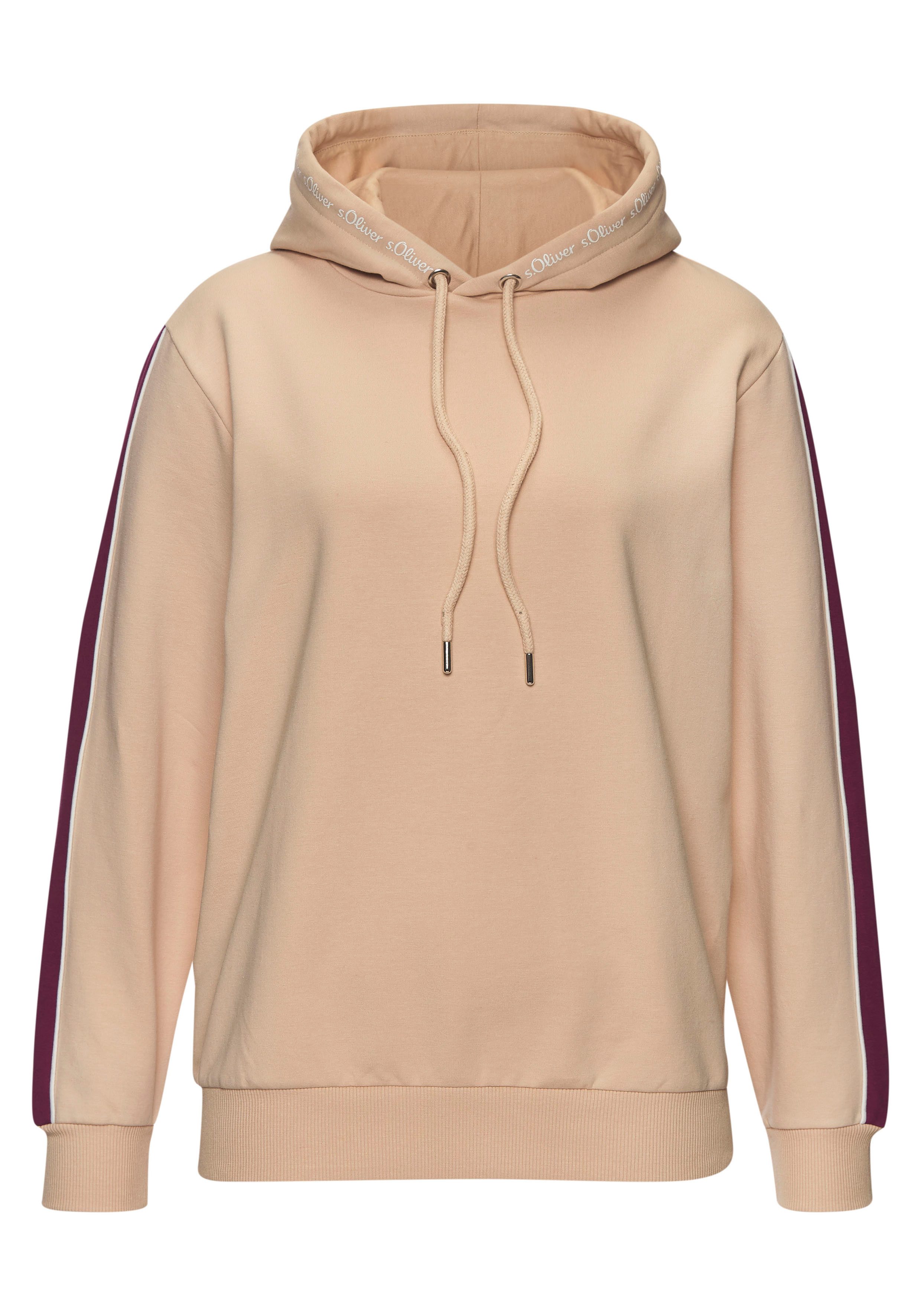 s.Oliver RED LABEL Beachwear Hoodie met contrasterende accenten, loungewear (1-delig)