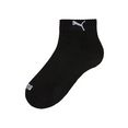 puma korte sokken met frottézool (3 paar) zwart