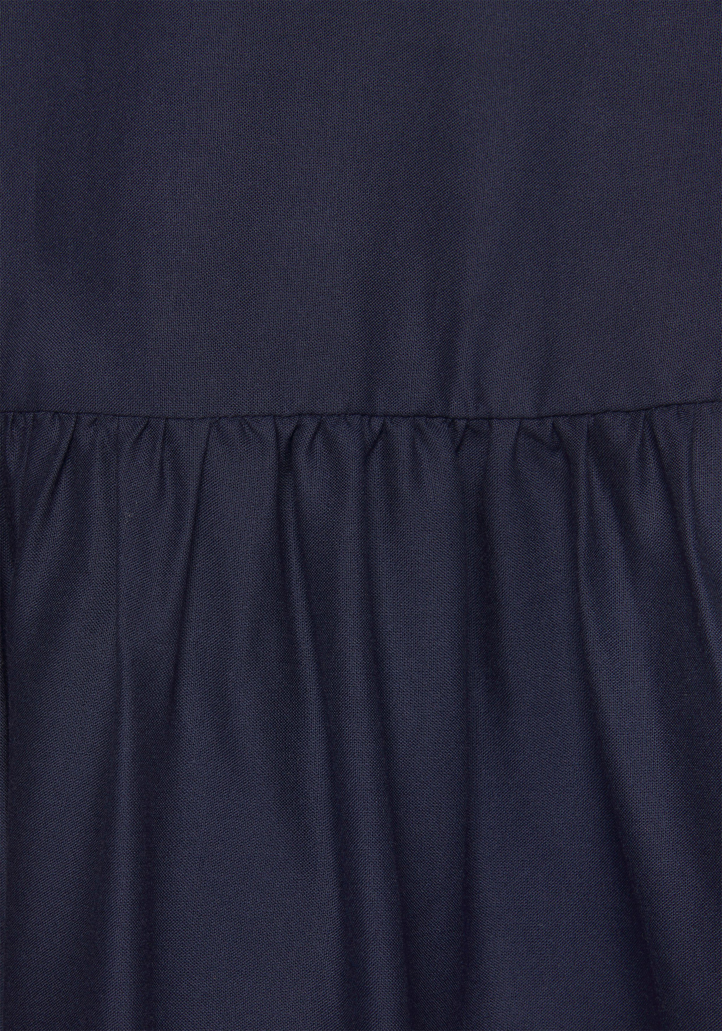 s.Oliver RED LABEL Beachwear Blousejurk met volants op de rok, tuniekjurk, zomerjurk, basic