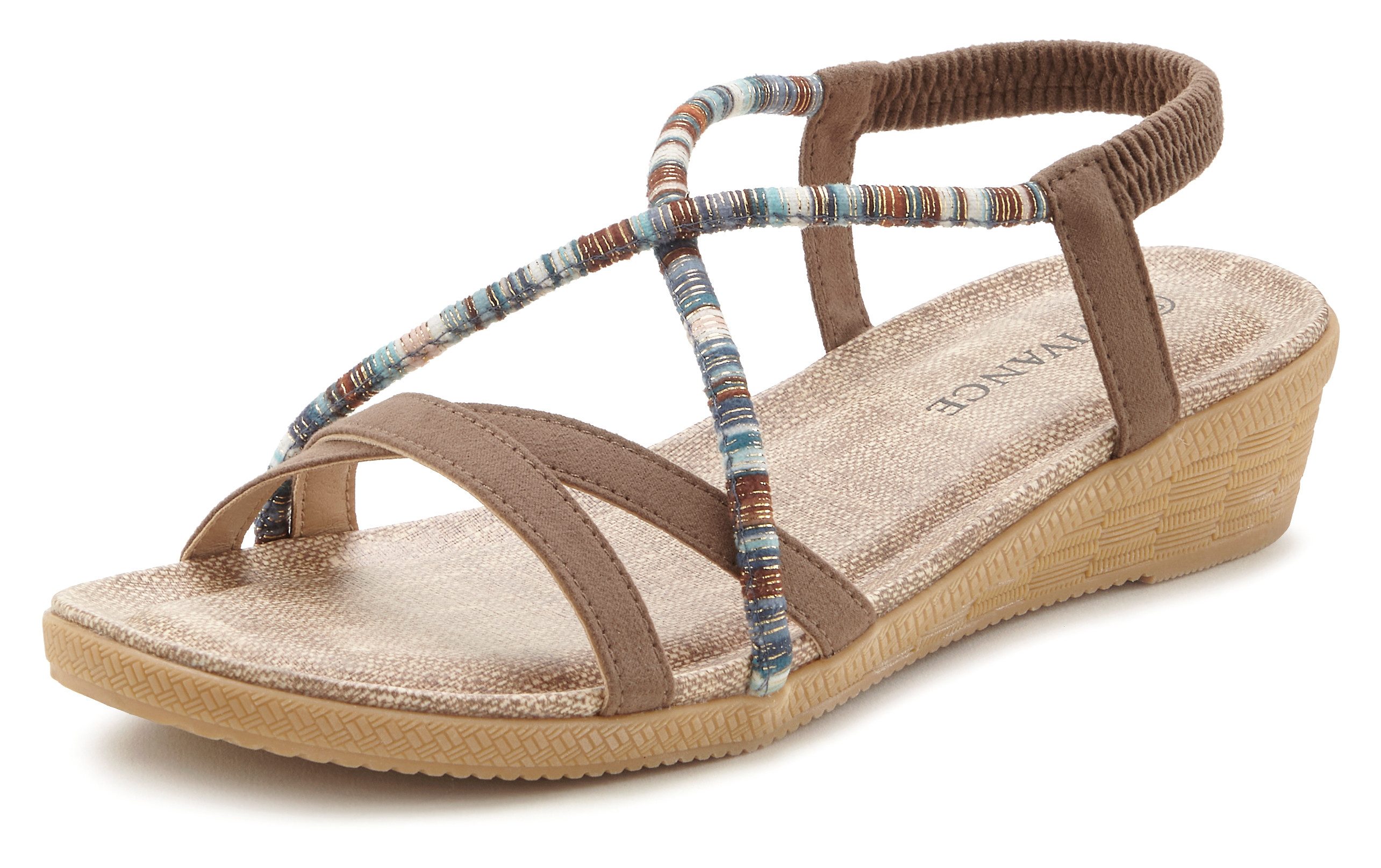Vivance Sandalen Zomerschoen met subtiele sierdetails, sandaal, zomerschoen vegan