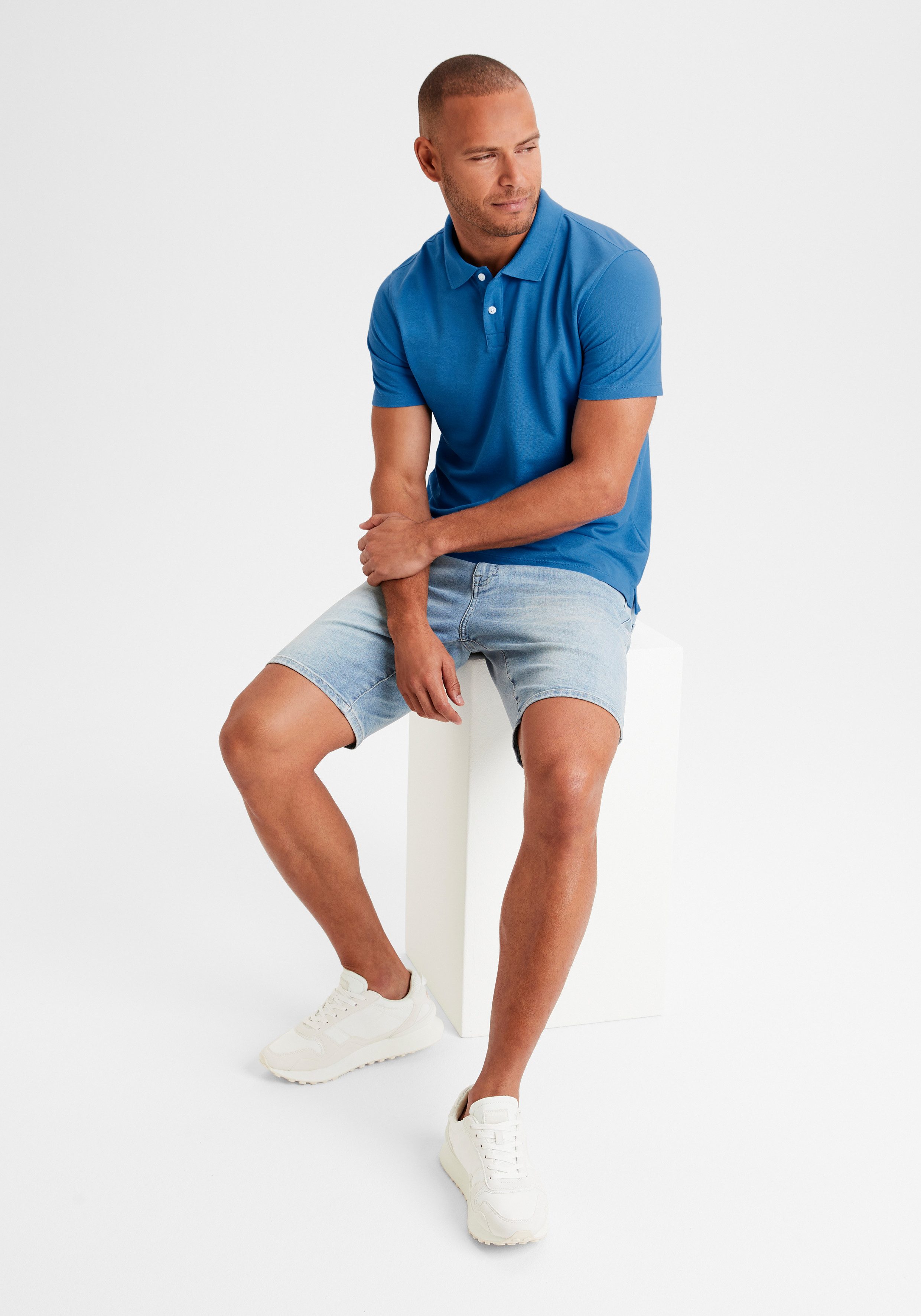 Beachtime Poloshirt Korte mouw, shirt met polokraag, katoen piqué