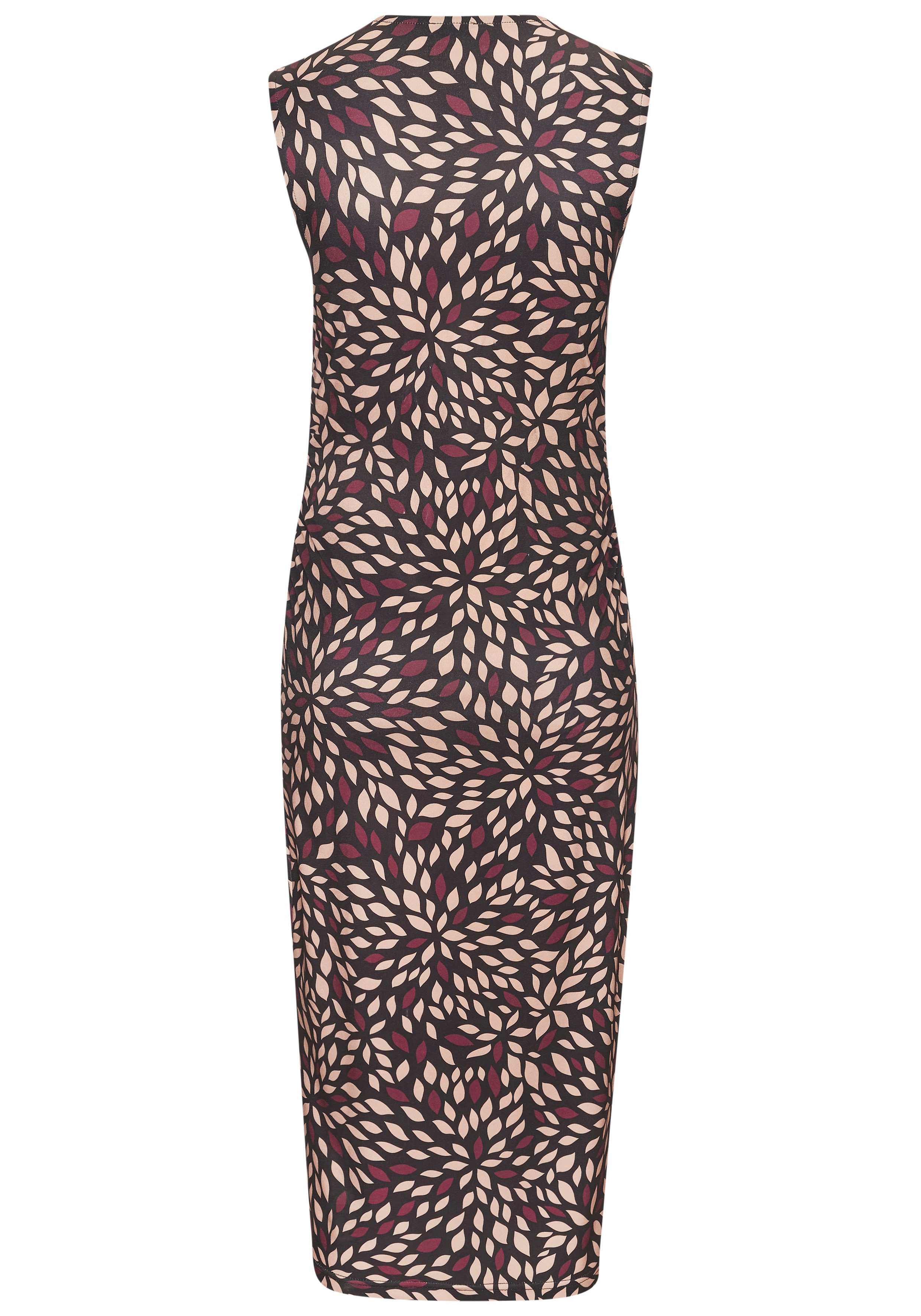 Lascana Midi-jurk met all-over print
