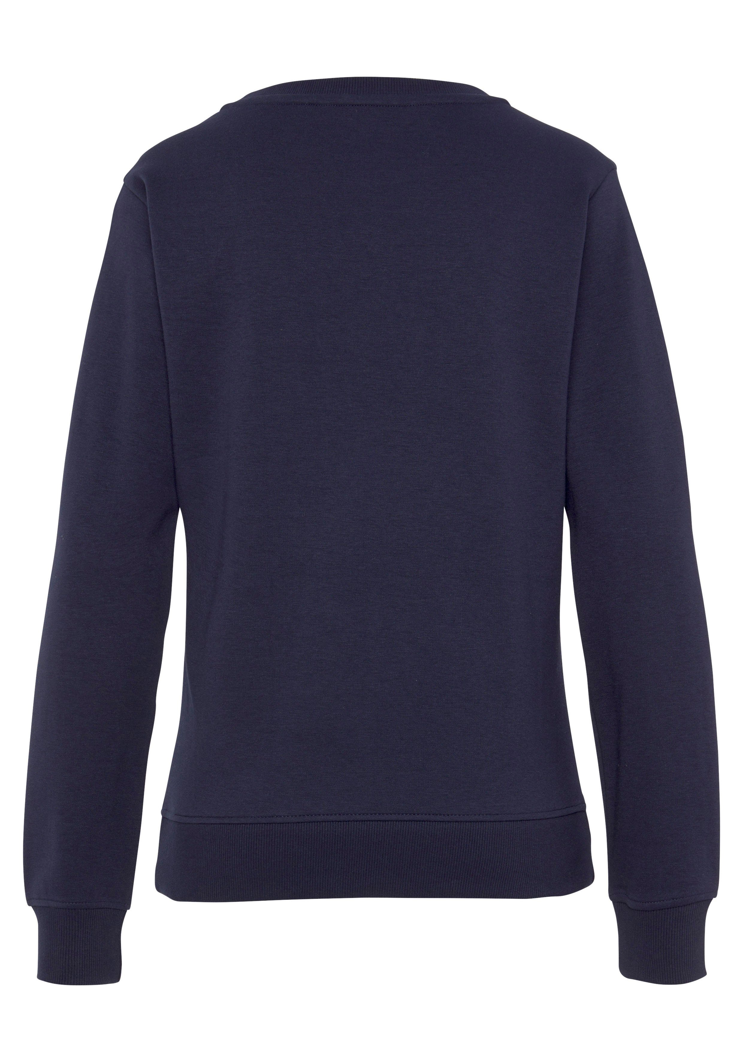 Vivance Sweatshirt Sweatshirt met frontprint, loungeanzug (1-delig)