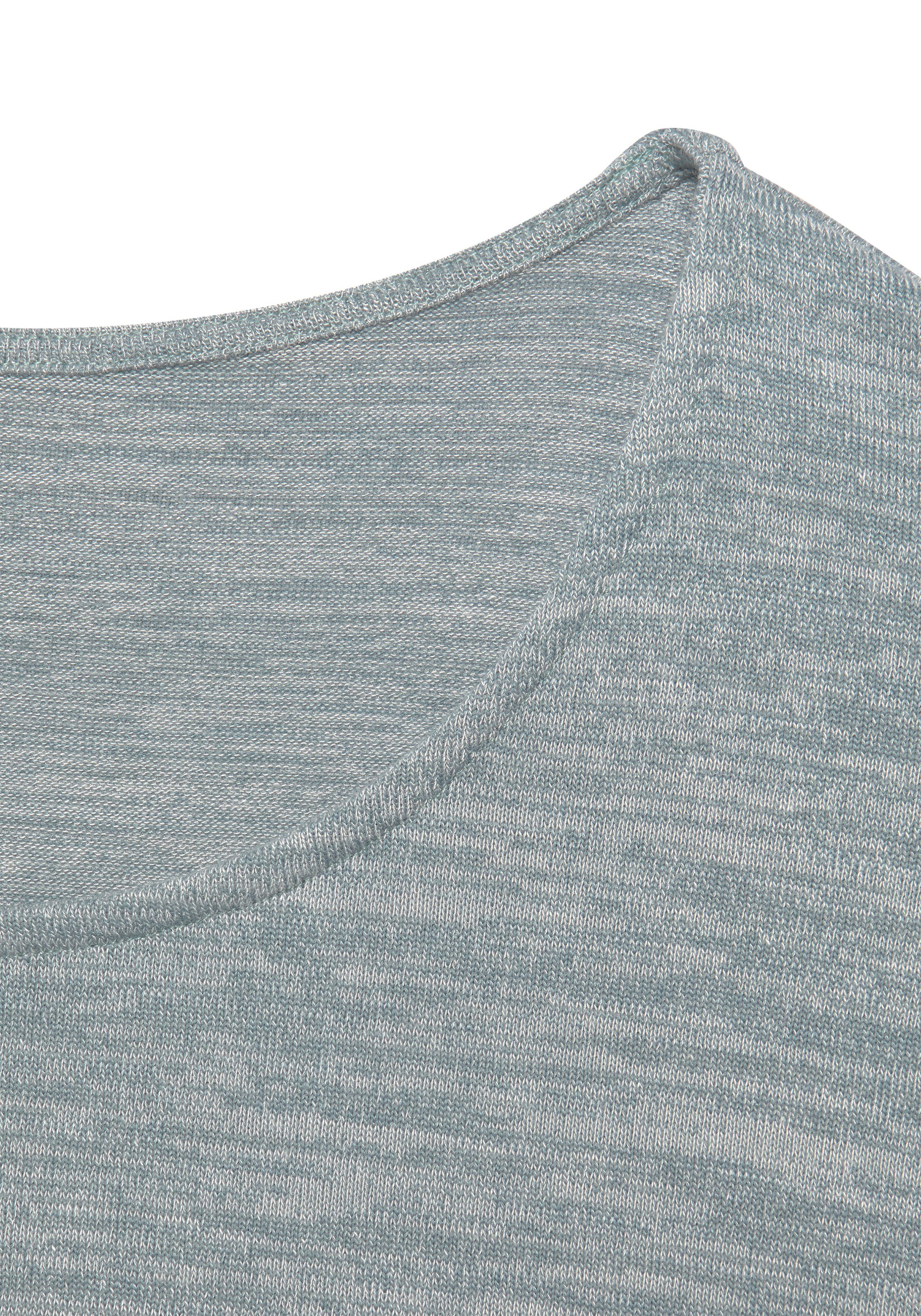 Vivance Shirt met 3/4-mouwen Met modieuze melange-structuur