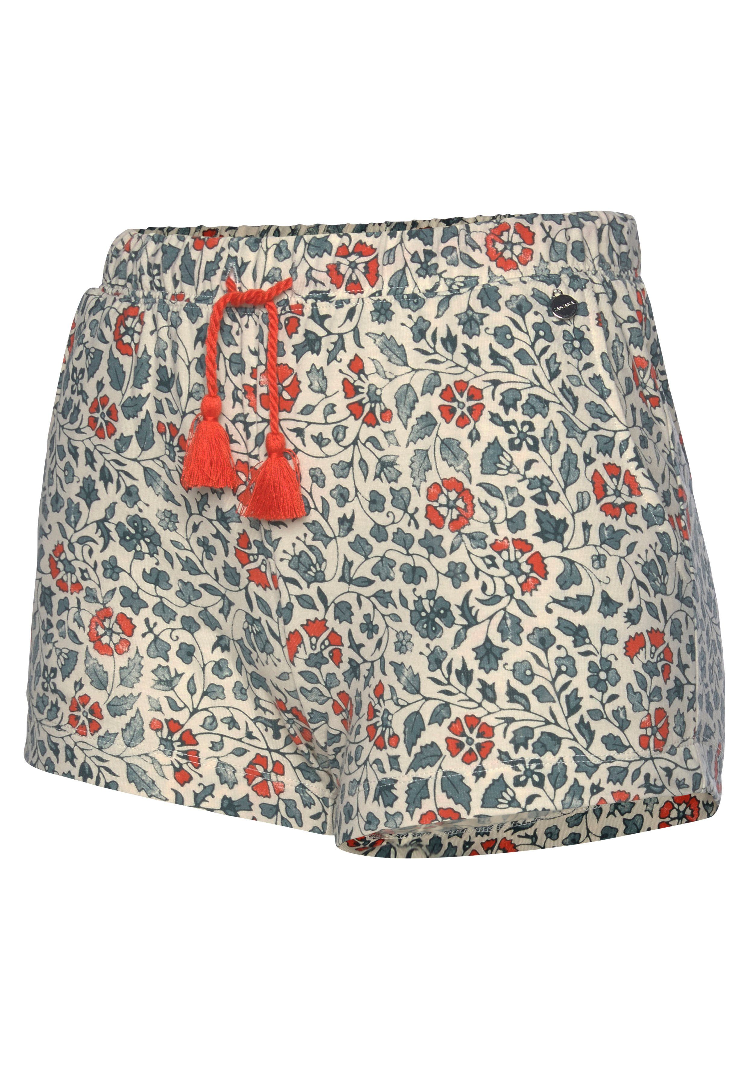 Lascana Pyjamashort in bloemen print all-over