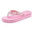 venice beach badslippers slippers ultralicht met glitterband veganistisch roze