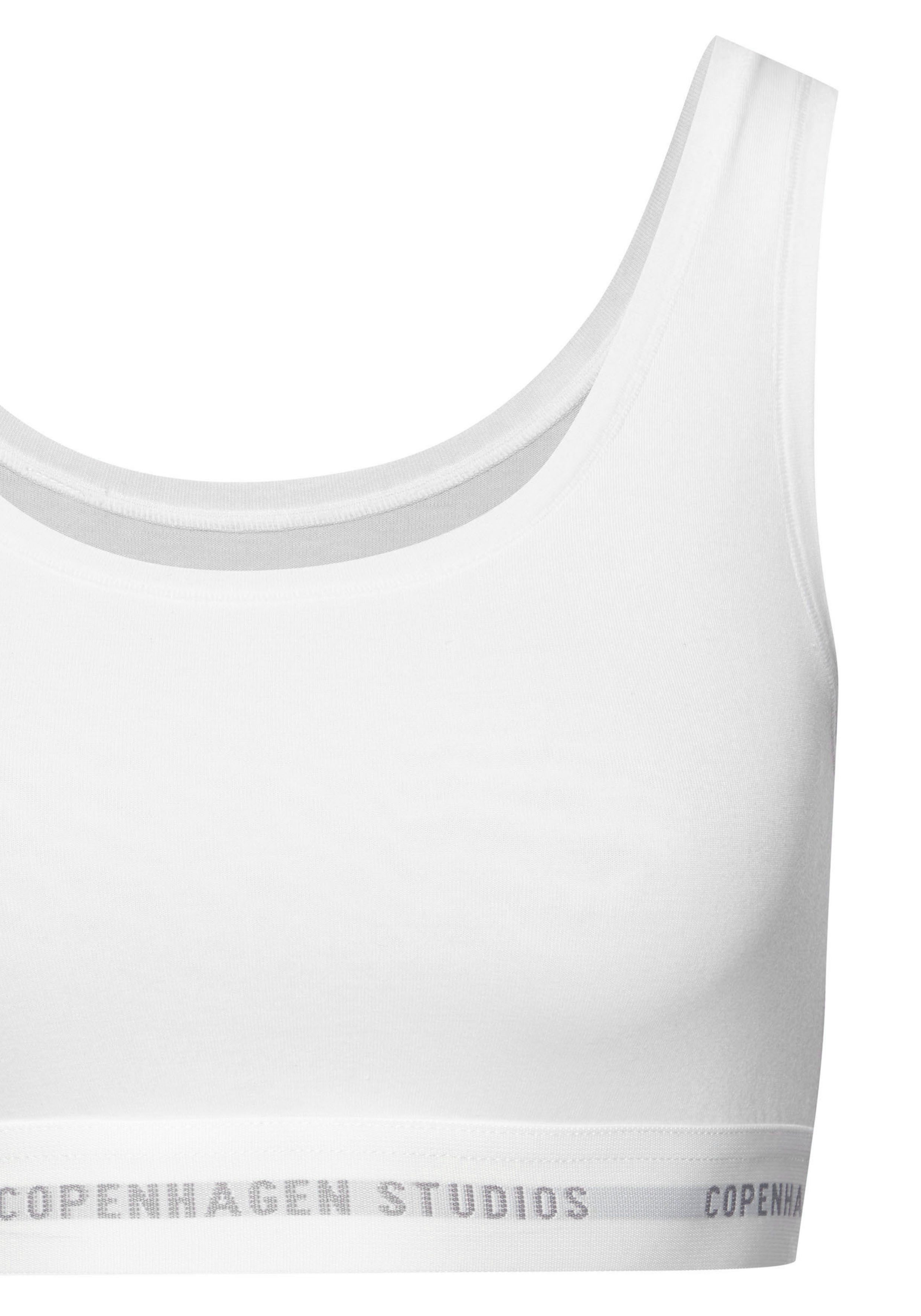 Copenhagen Studios Bustier met zachte logo-bund en van elastische katoen-modal kwaliteit