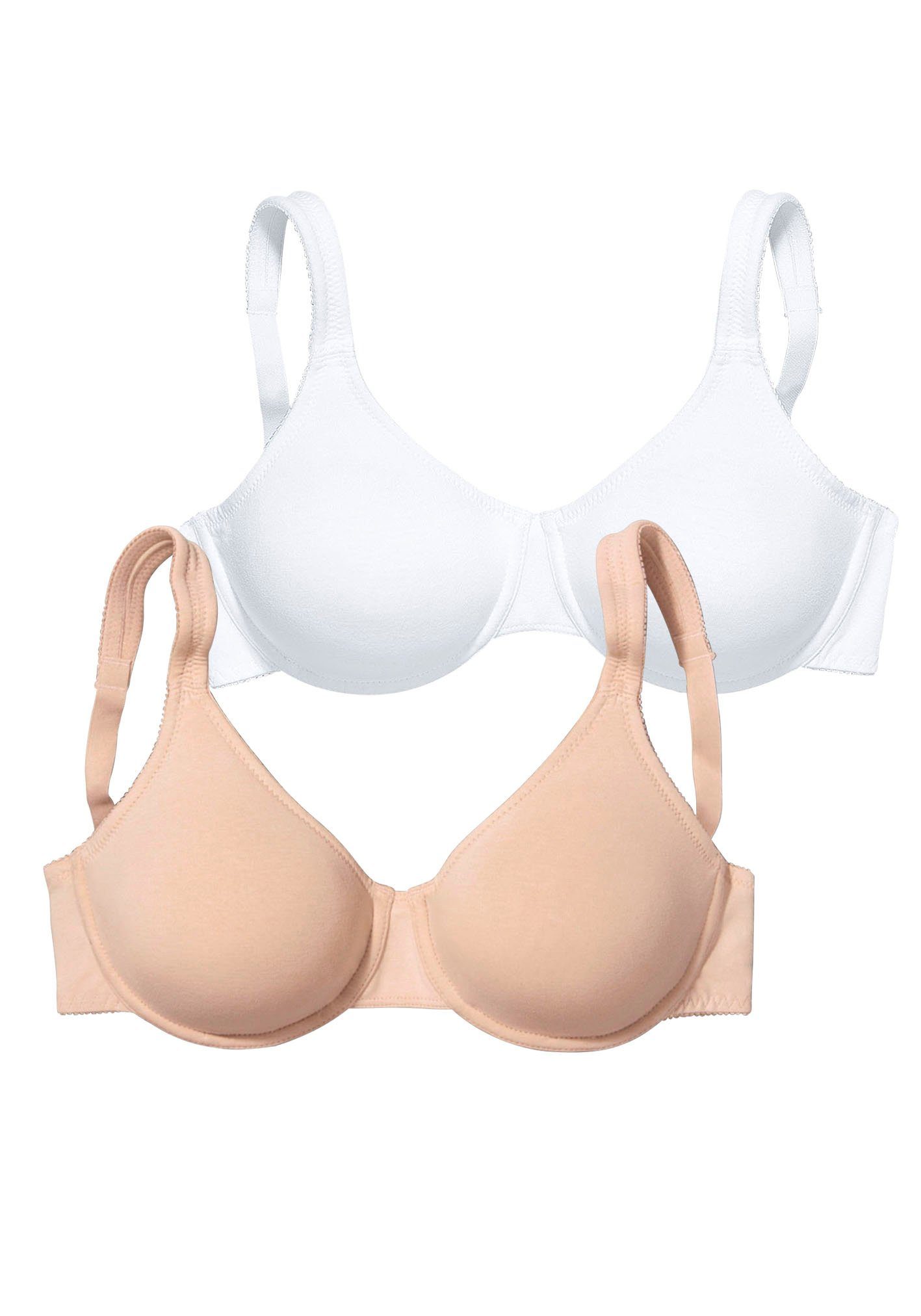 Petite fleur Minimizer-bh met beugel in katoenkwaliteit (Set van 2)