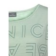 venice beach shirt met ronde hals met logoprint groen