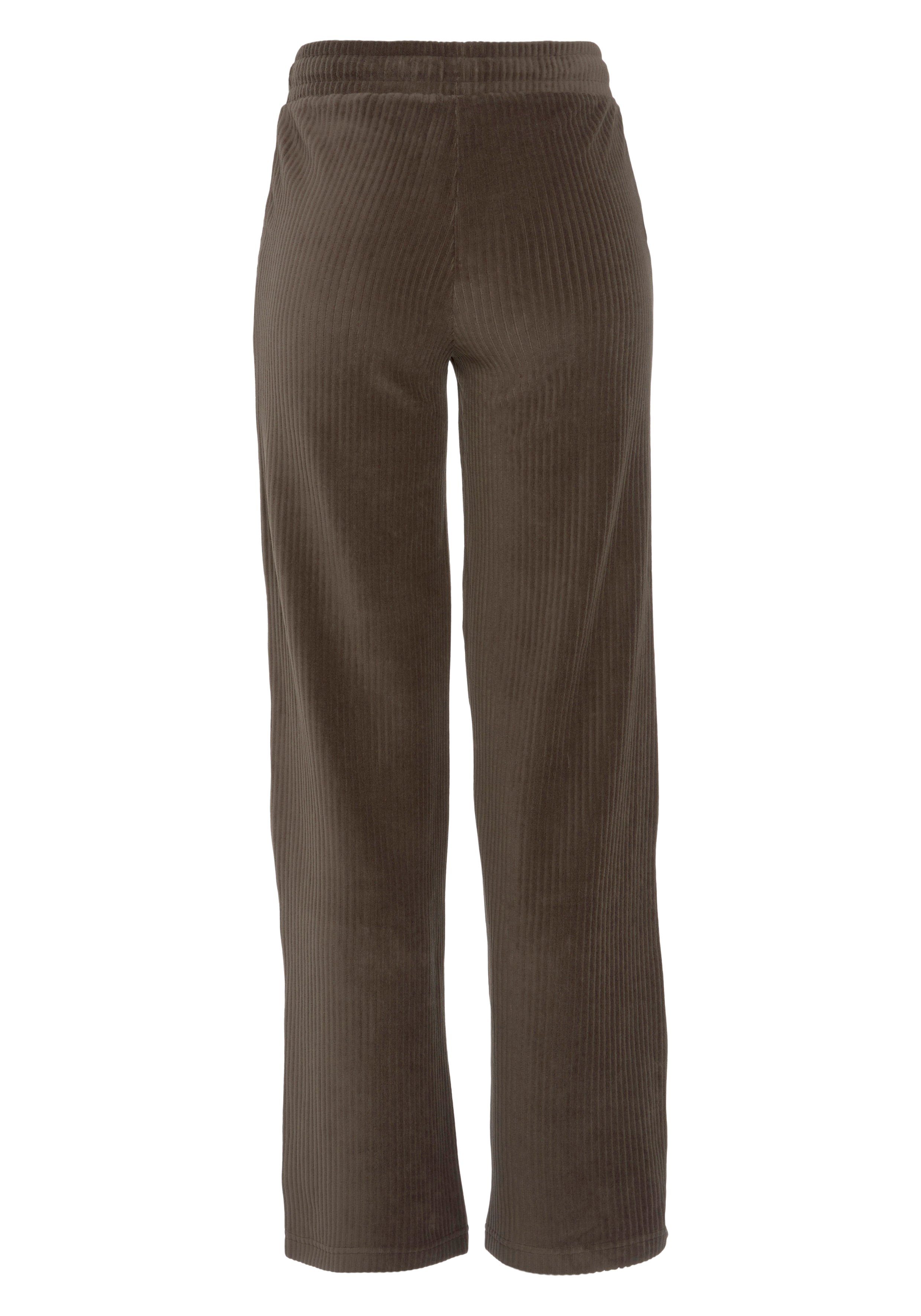 Vivance Homewearbroek -Loungebroek met brede elastische cord structuur, loungewear