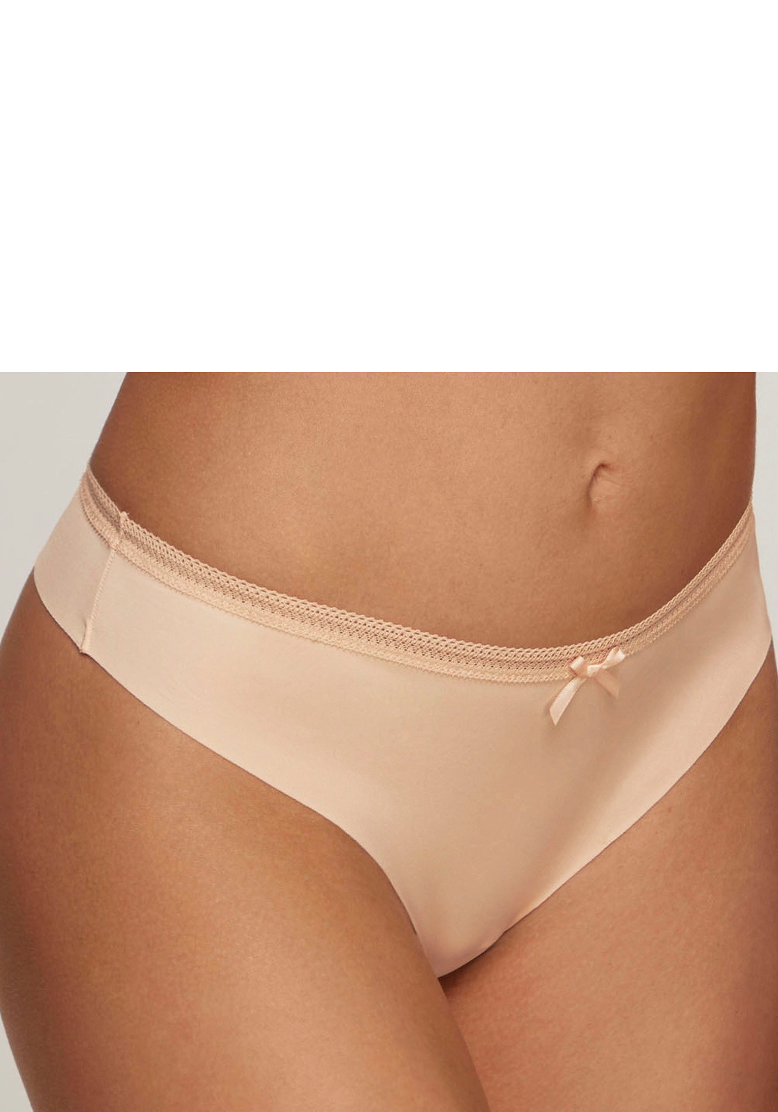 s.Oliver RED LABEL Beachwear String SEAMLESS met naadloze verwerking en mooie kant-bies