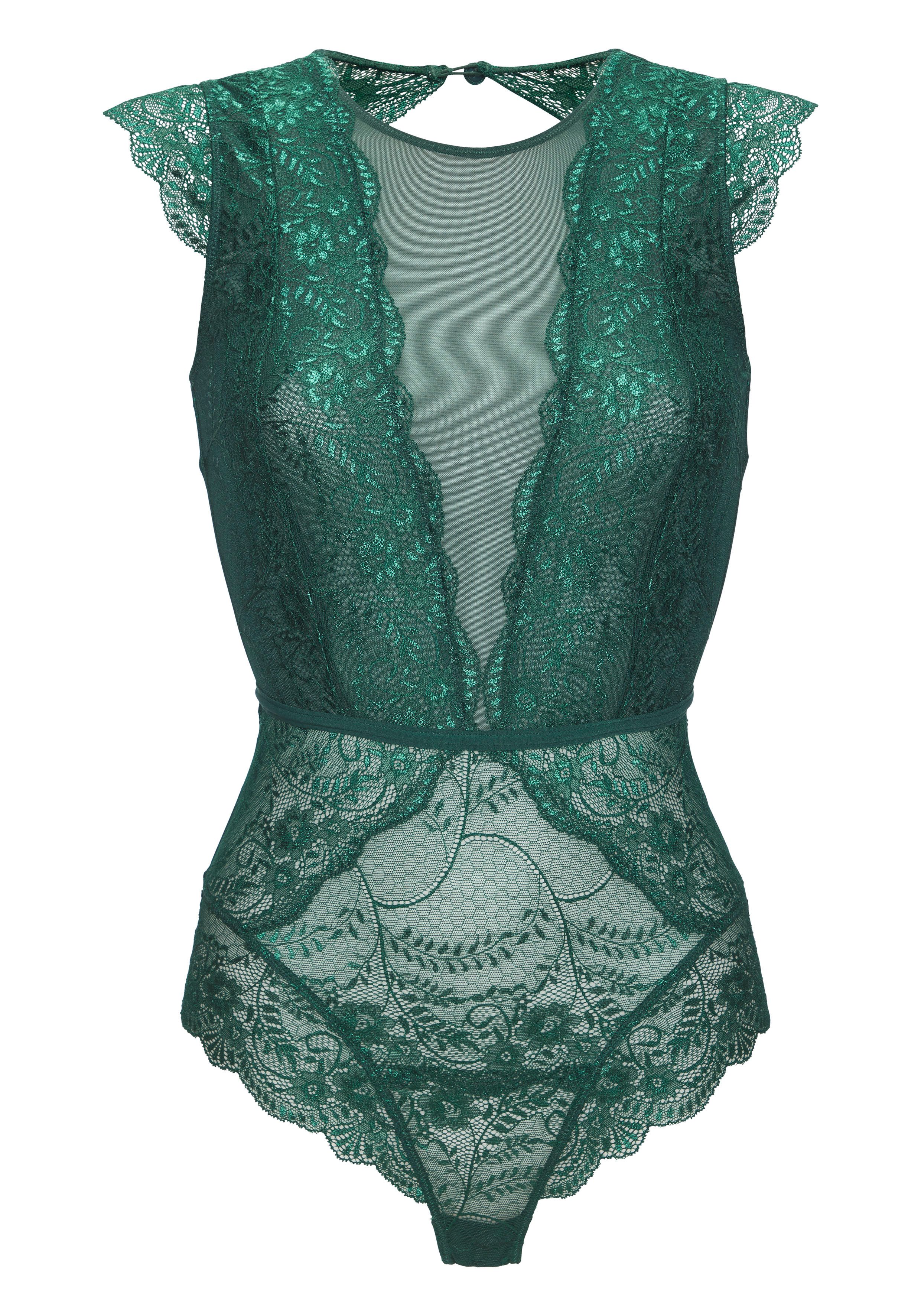 Lascana Body van transparante kant en netinzetten, sexy dessous