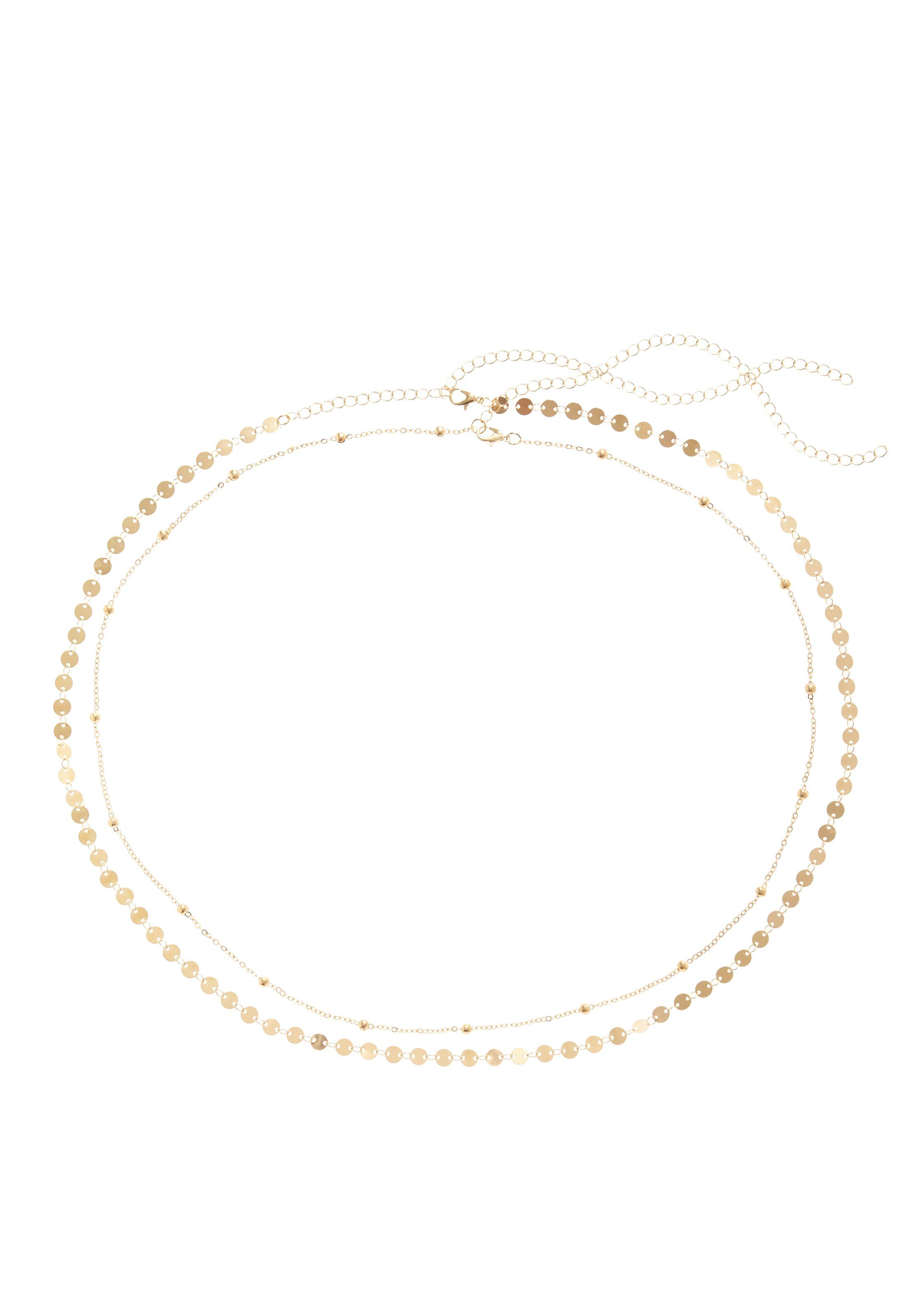 Lascana Buikketting set in 2-delige set, tailleketting, gelaagde lichaamsketting, strandaccessoire (2-delig)