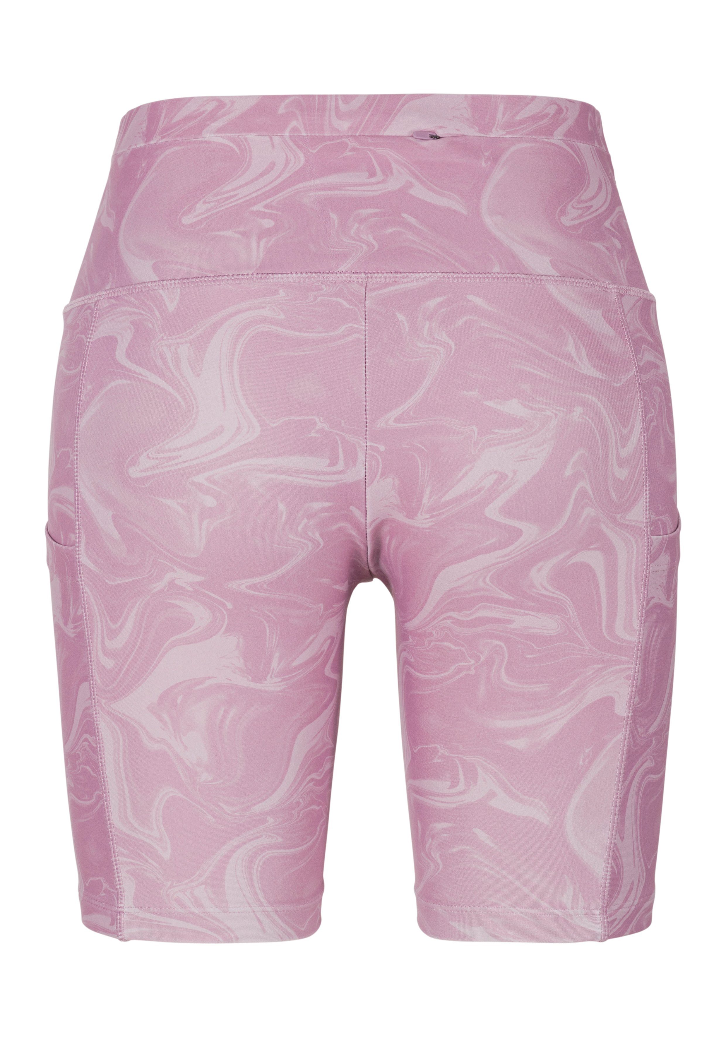 active by Lascana Functionele broek -Sportbroek Sportbroek met allover print en kleine ritszak