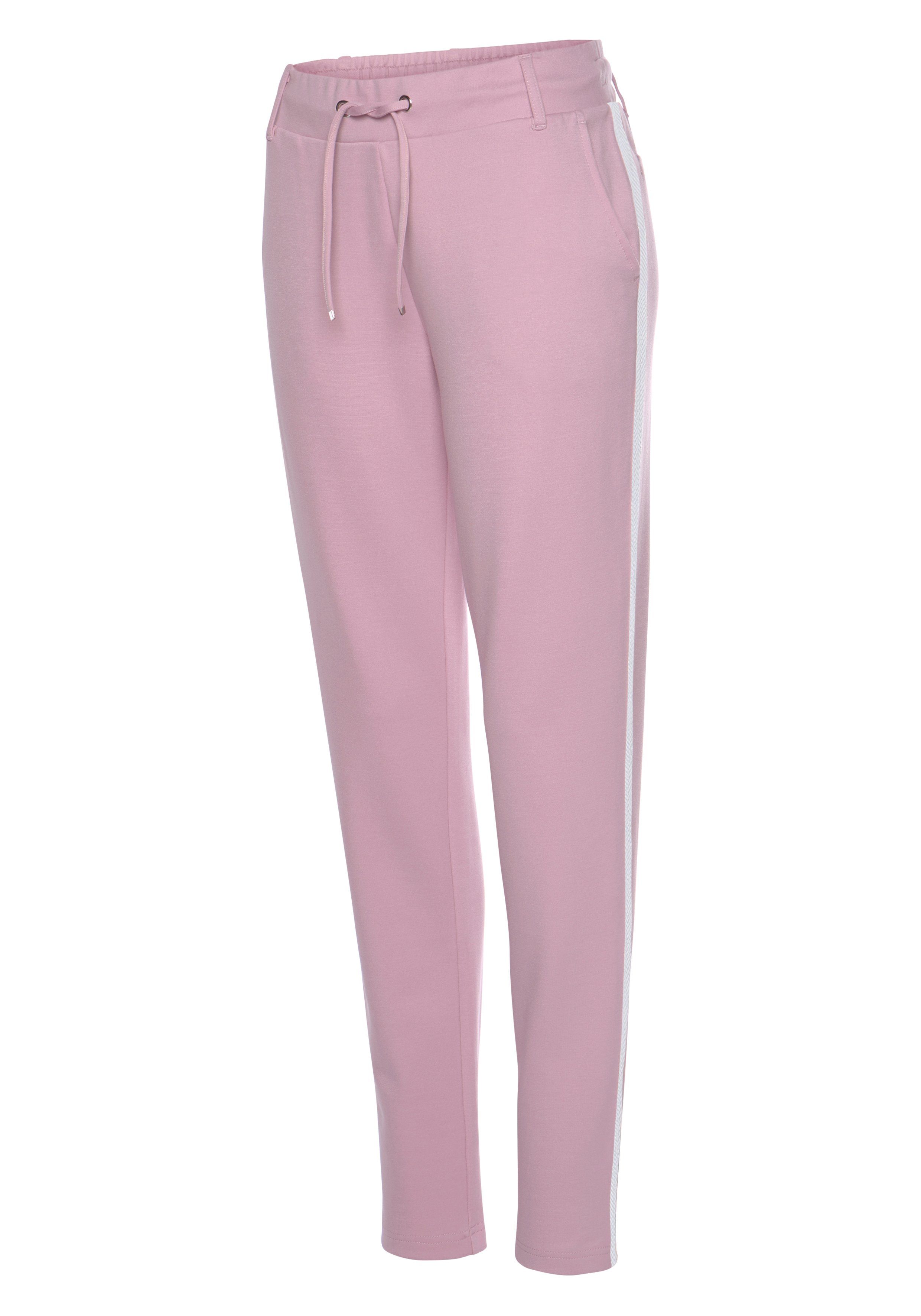 Lascana Jogpants met sportieve zijstrepen, loungewear