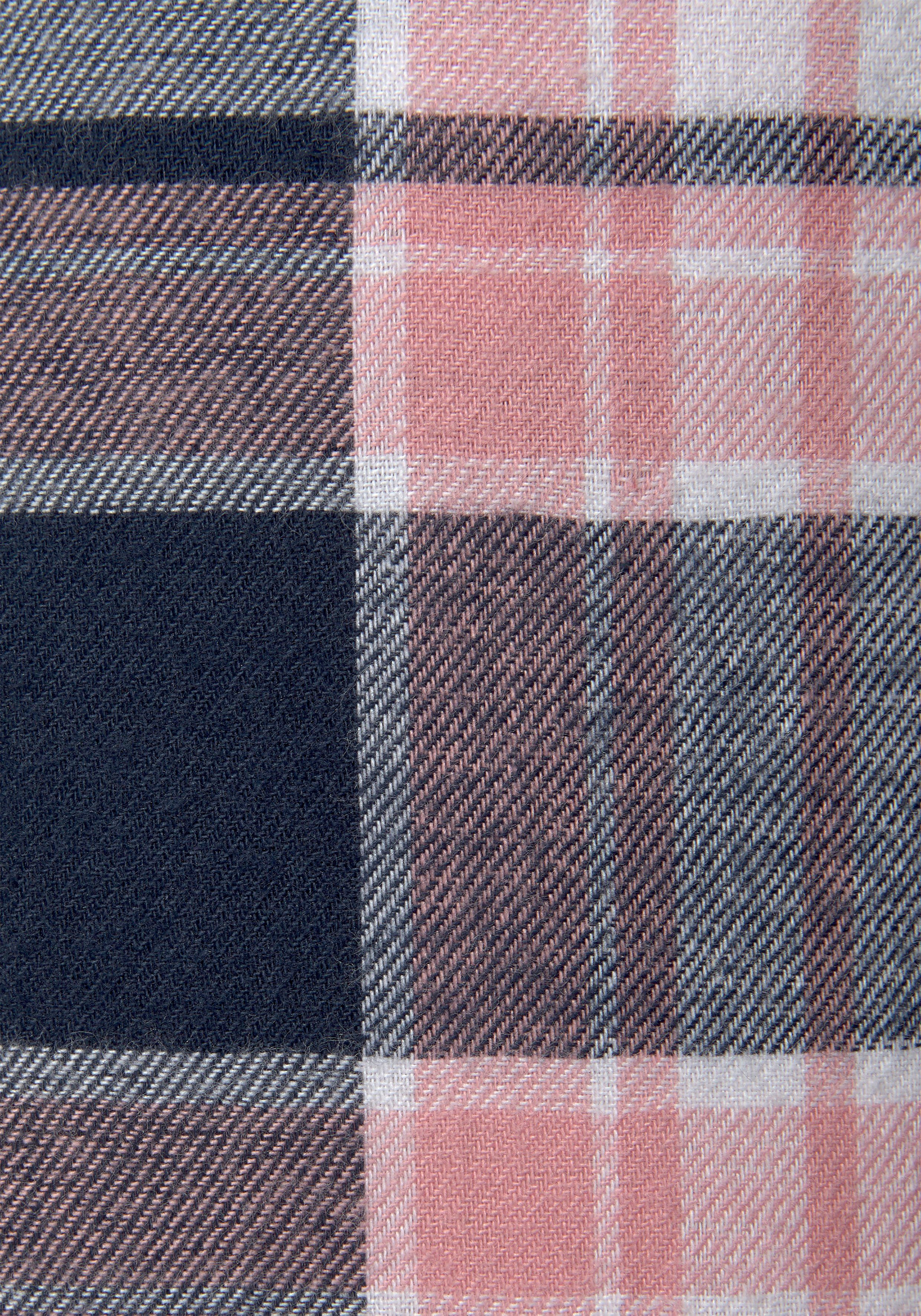 H.I.S Pyjama van flanel met alover ruitpatroon (set, 2-delig)