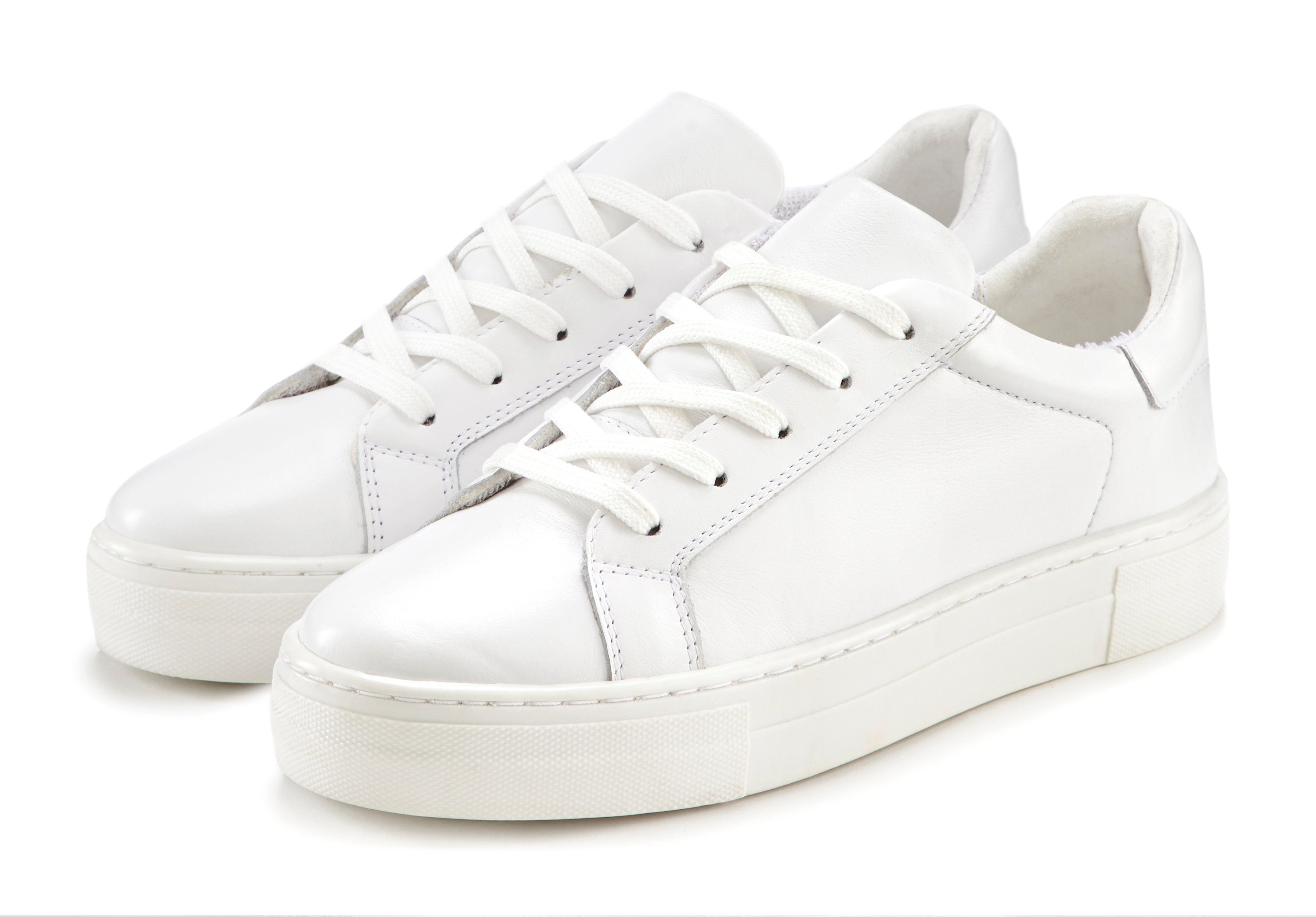 Elbsand Sneakers Veterschoen, vrijetijdsschoen, leer, zachte frotté binnenvoering