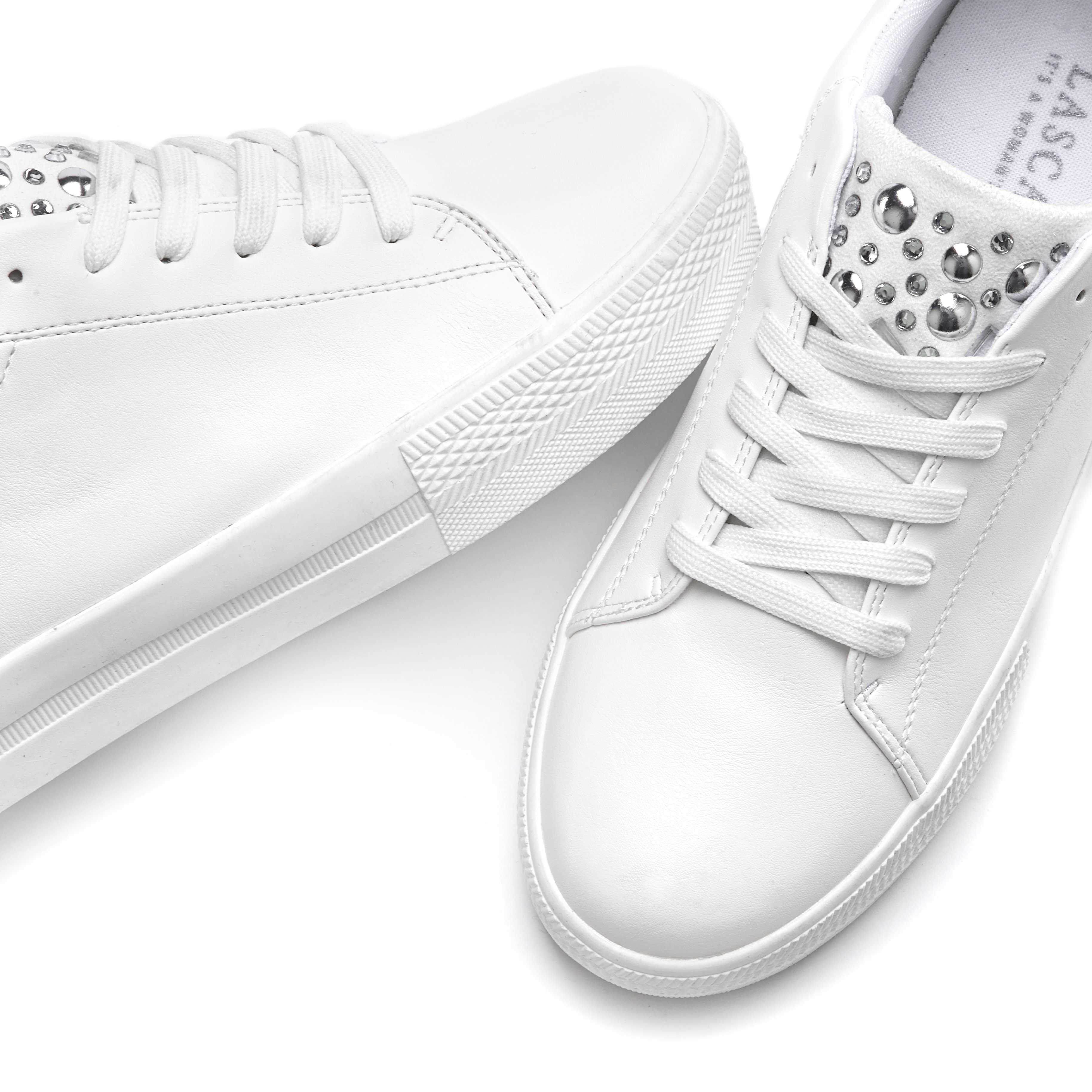Lascana Sneakers Veterschoen, vrijetijdsschoen met plateau, kleine steentjes VEGAN