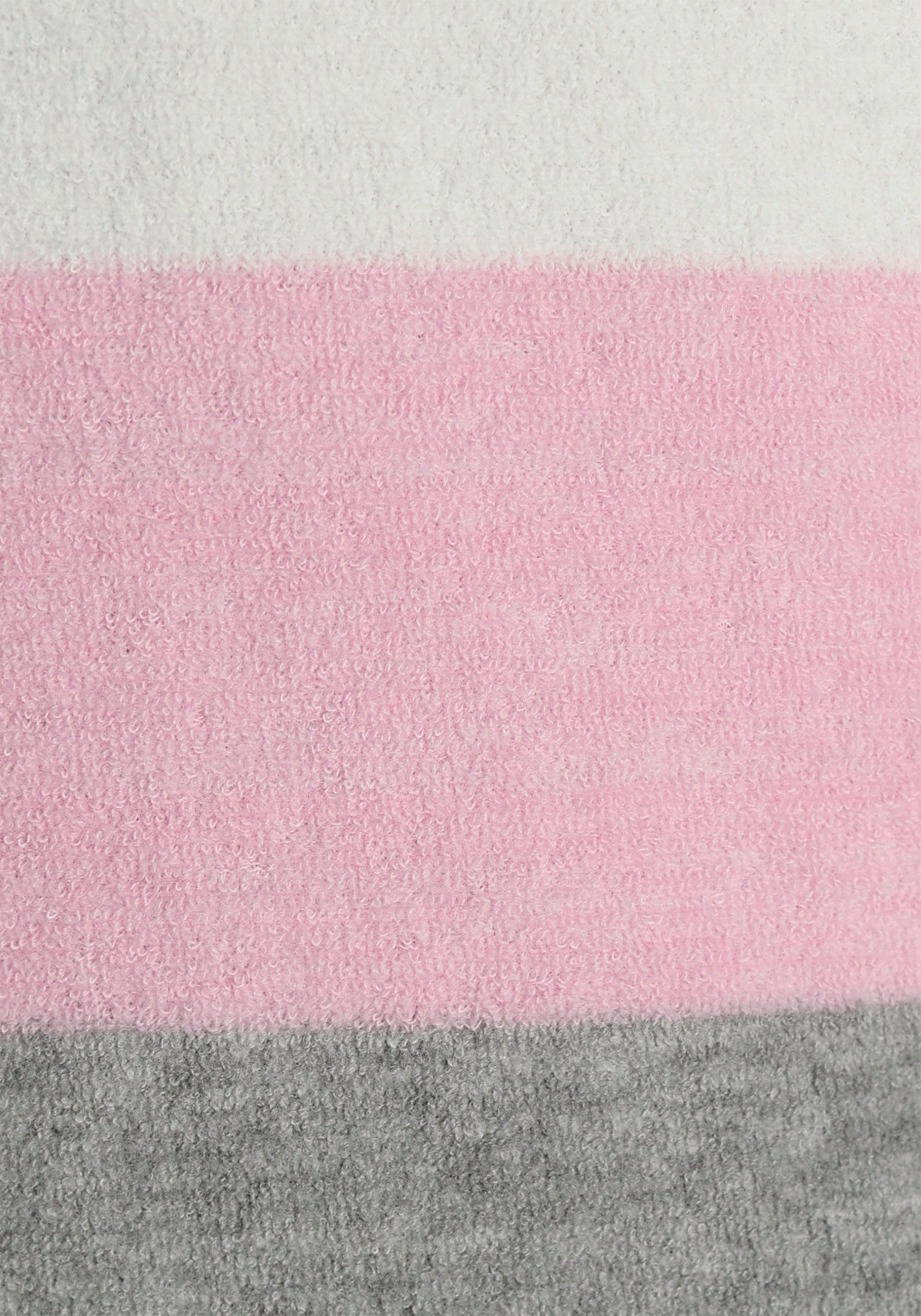 Vivance Dreams Pyjama van zachte frotté en met colorblock strepen (2-delig)