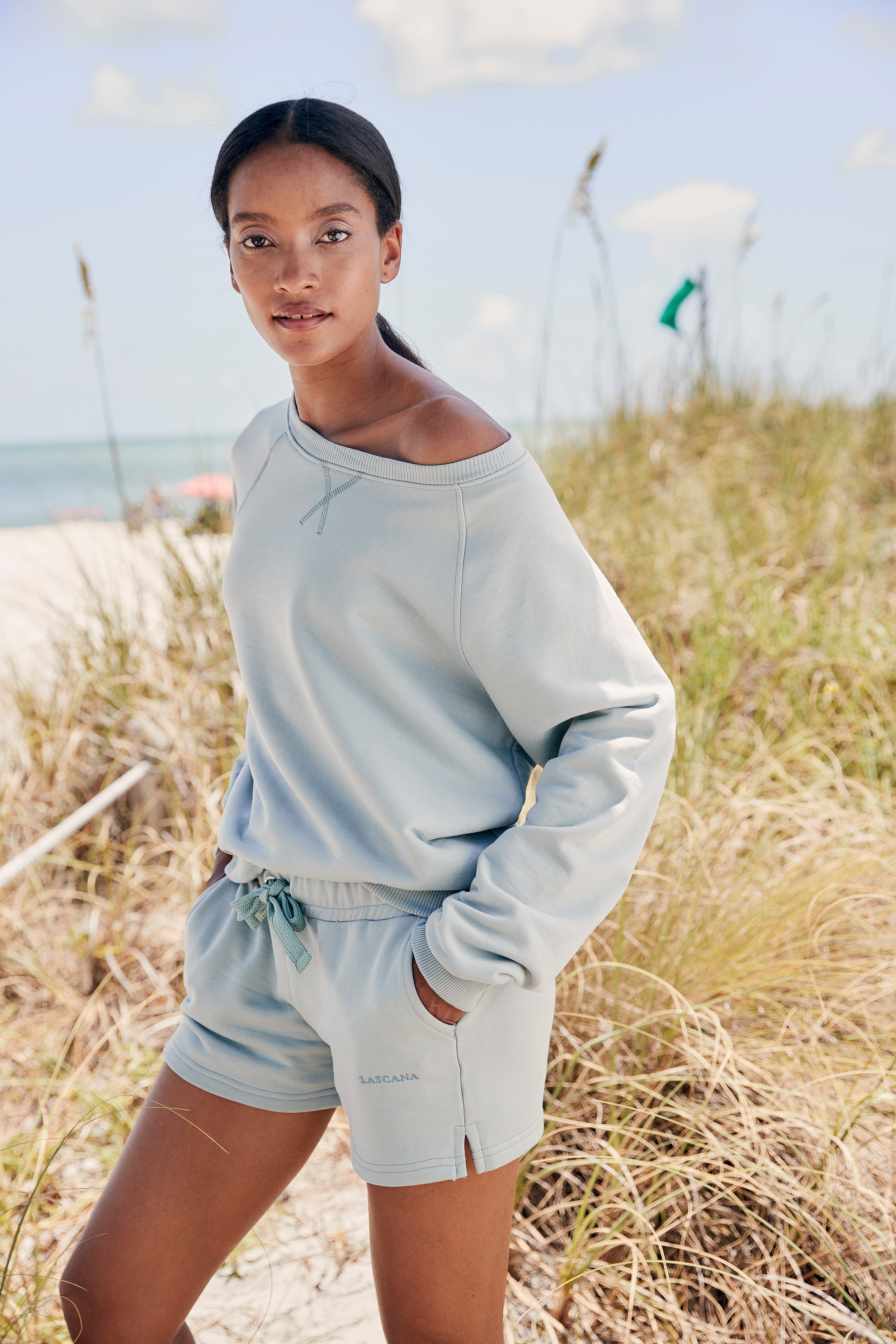 Lascana Sweatshirt Loungeshirt van biologische katoen, loungewear