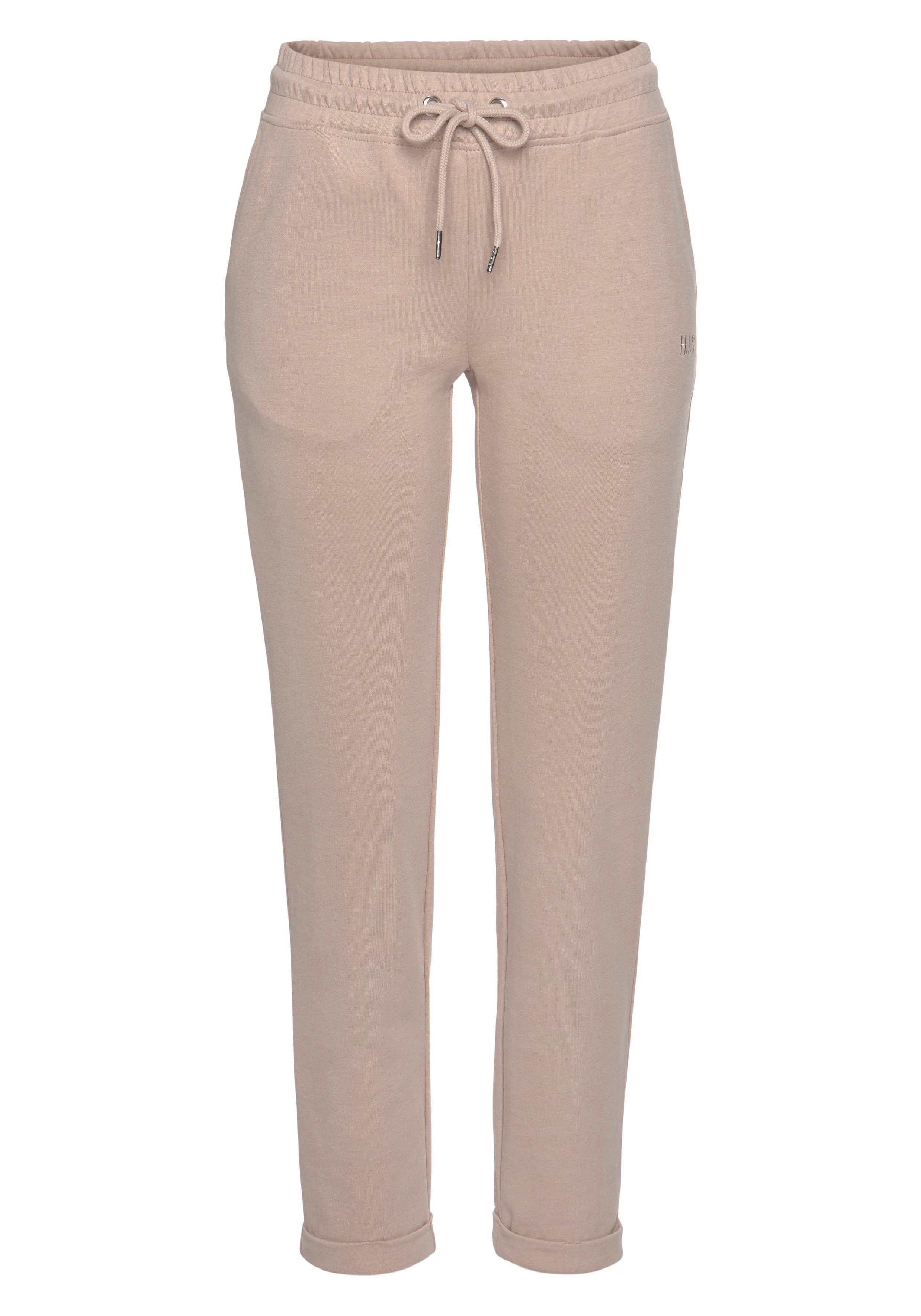 H.I.S Sweatbroek / relaxbroek / sweatbroek Slipbroek met kleine omslag aan de zoom, loungewear