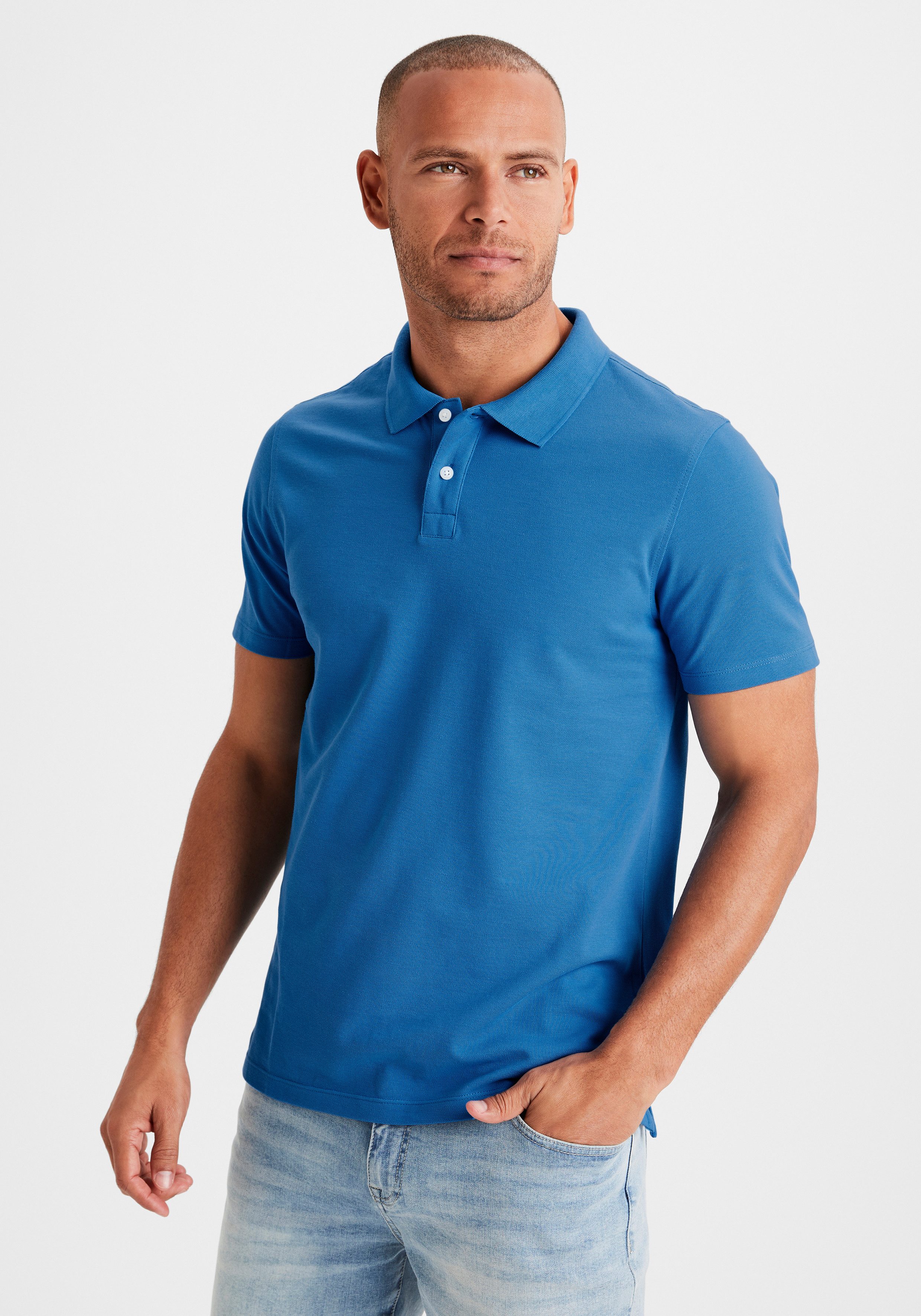 Beachtime Poloshirt Korte mouw, shirt met polokraag, katoen piqué